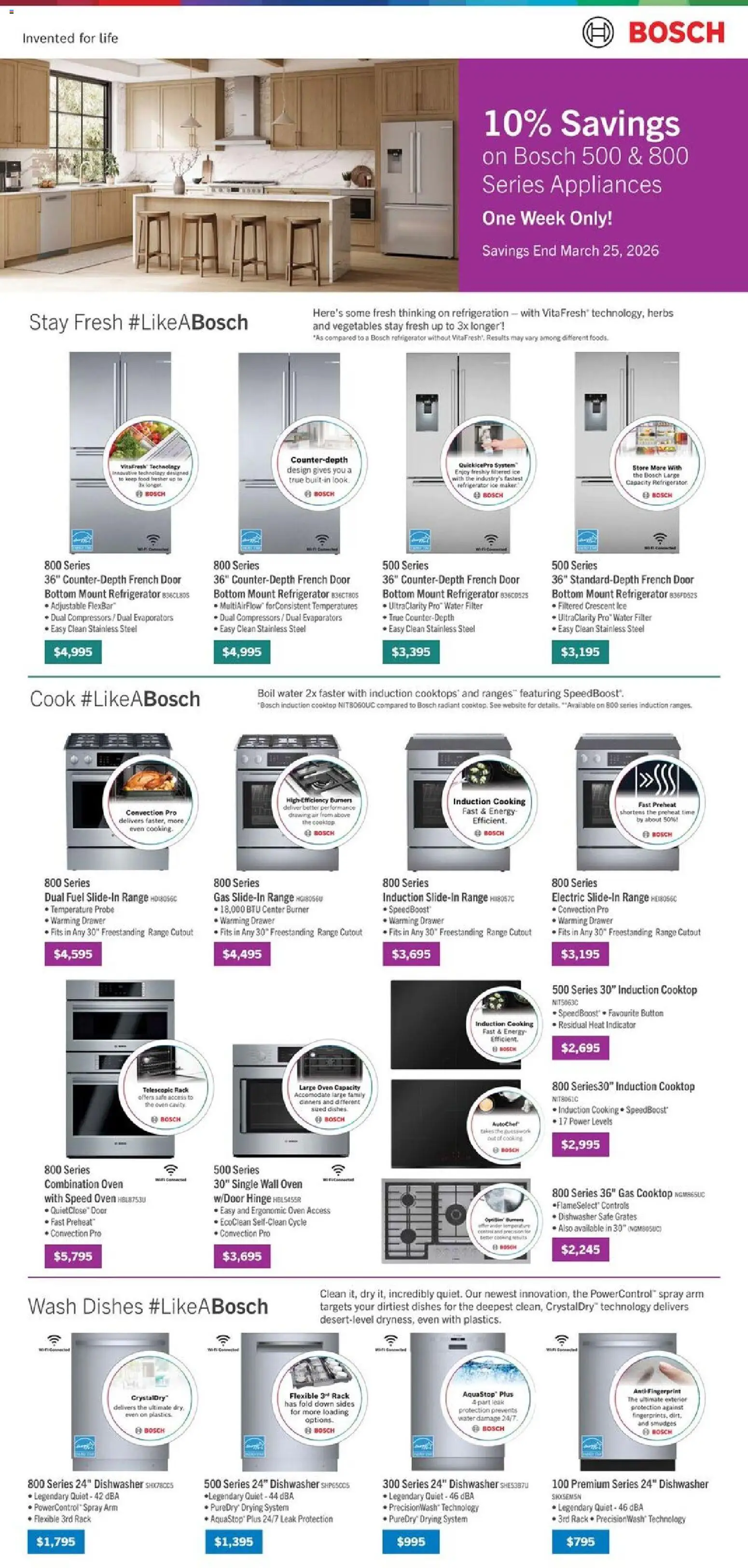 The Brick weekly flyer / circulaire flyer valid from 19.03.2026 | Page: 13 | Products: Refrigerator, Oven, Dishwasher