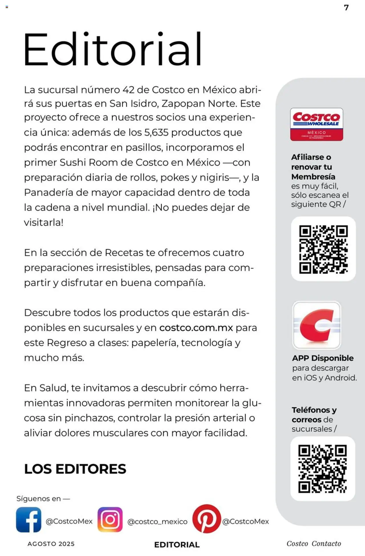Nuevas ofertas de Costco válidas en toda la República Mexicana desde el 07.08.2025. ¡Encuentra las mejores ofertas en Costco - Catálogo Agosto! | Página: 7 | Productos: Panadería, Té, Cadena