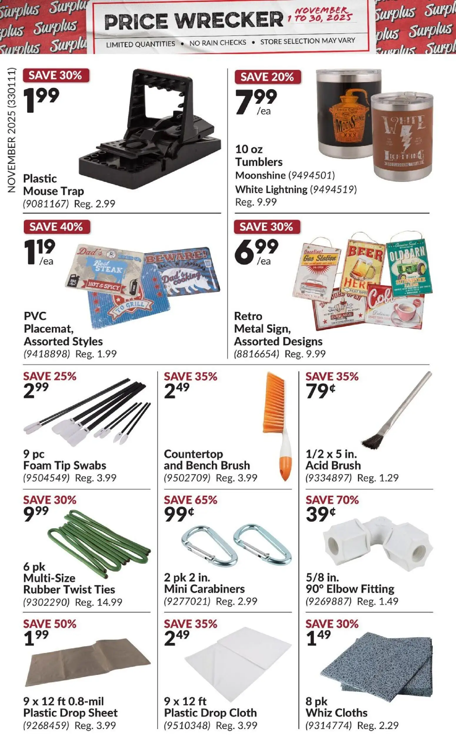 Princess Auto flyer valid from 01.11.2025 | Page: 10 | Products: PC, Grill, Brush, Beer