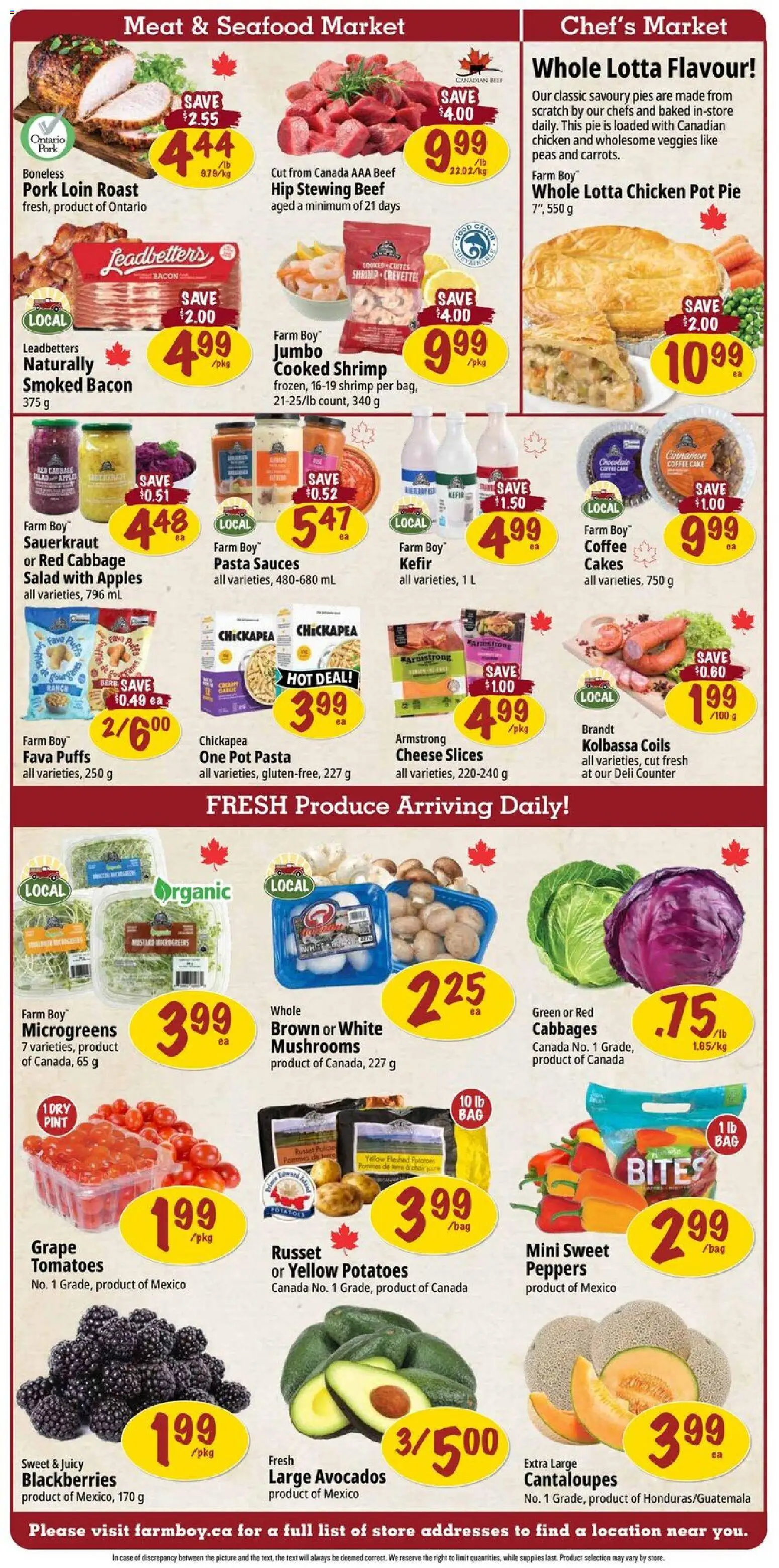 Farm Boy flyer valid from 22.01.2026 | Page: 2 | Products: Pasta, Case, Coffee, Tomatoes