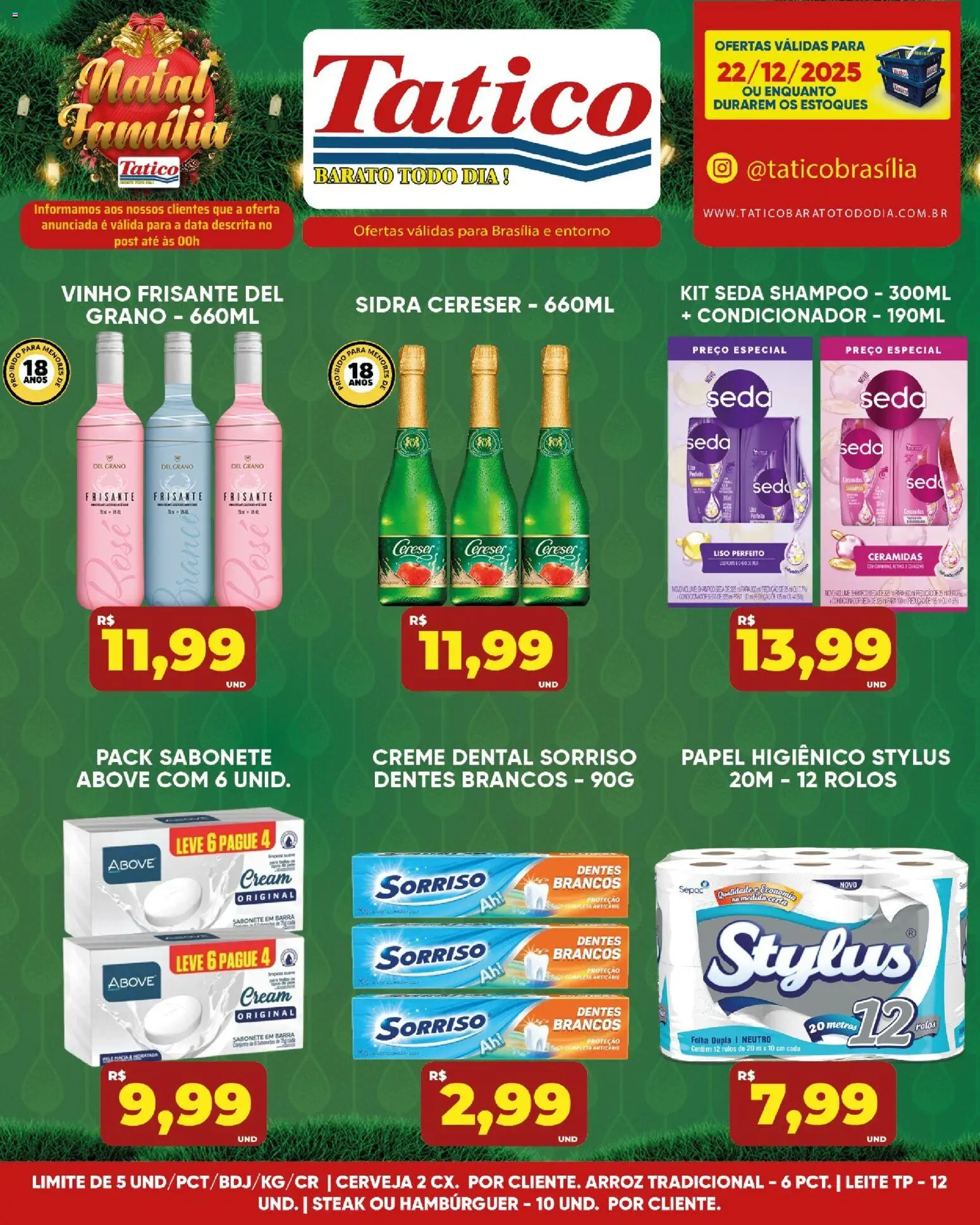 Tatico Folheto - válido de 22.12.2025 | Página: 4 | Produtos: Shampoo, Vinho, Cerveja, Sabonete