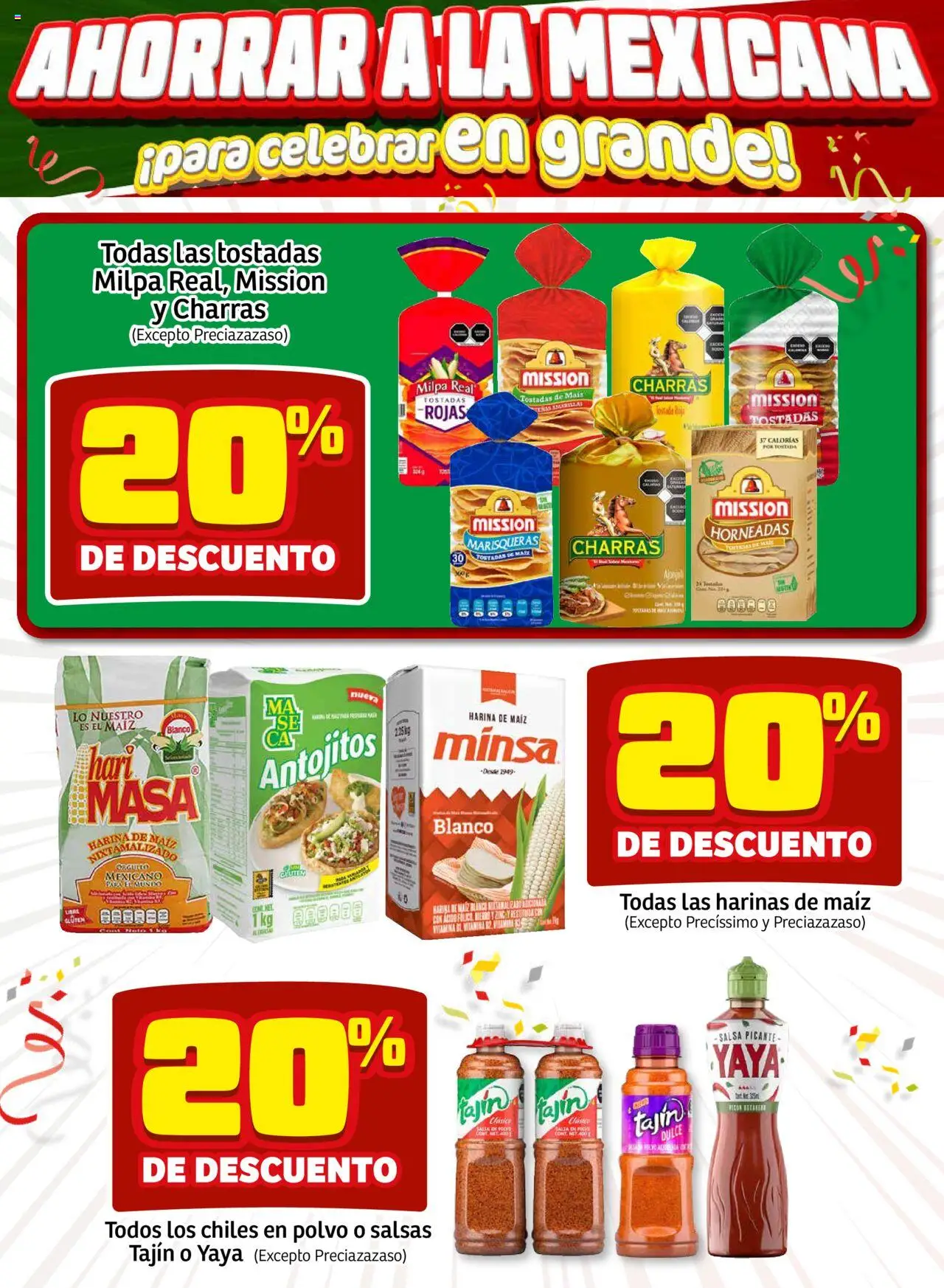 Nuevas ofertas de Soriana válidas en toda la República Mexicana desde el 10.09.2025. ¡Encuentra las mejores ofertas en Soriana - Ahorrar a la mexicana Mercado Nacional! | Página: 4 | Productos: Maíz, Harina, Polvo