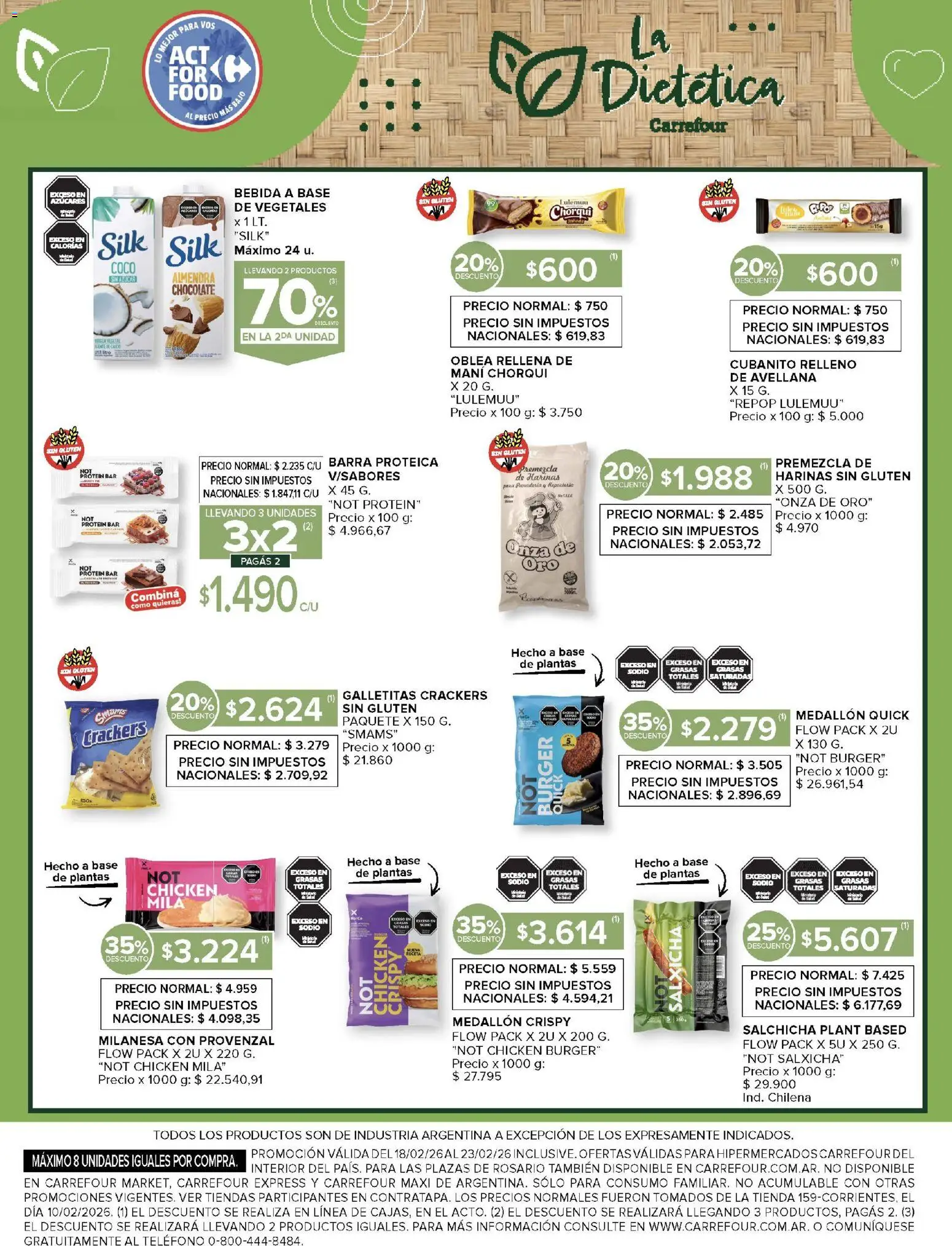 Carrefour ofertas │ válido desde el 18.02.2026 | Página: 17 | Productos: Teléfono, Galletitas, Mani, Chocolate