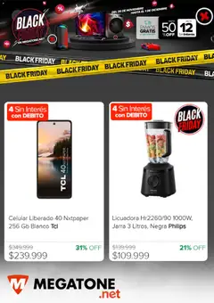 Vista previa Megatone - Black Fraiday válido desde el 26.11.2025 | Página: 6 | Productos: Jarra, Licuadora