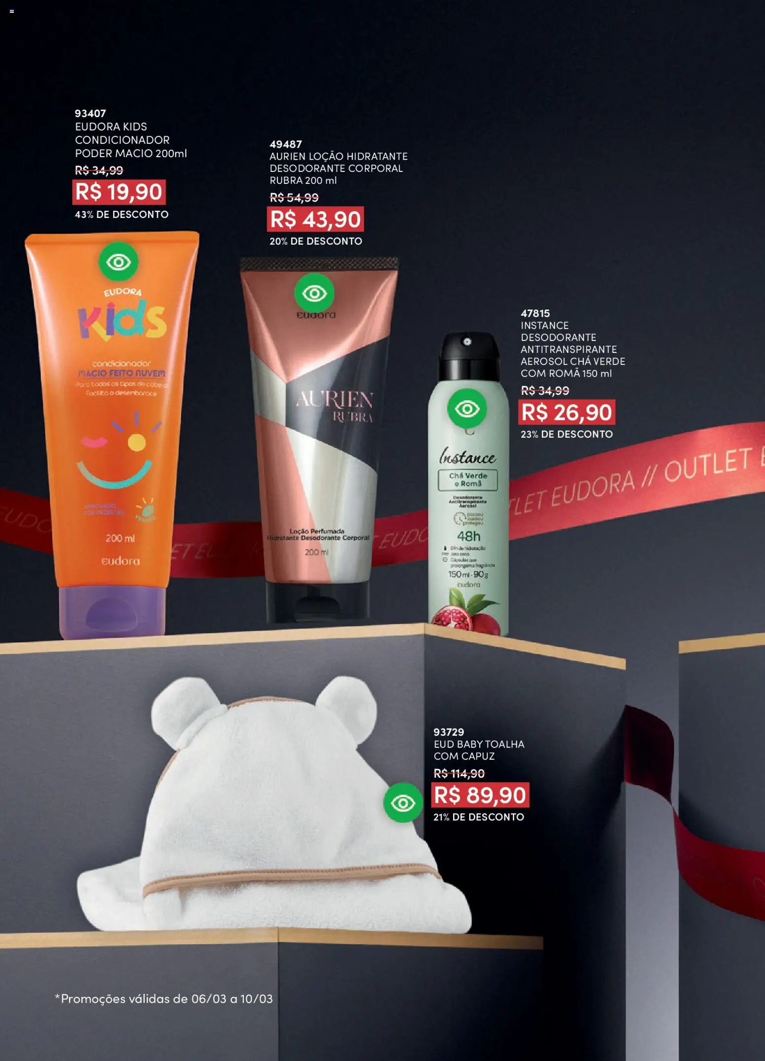 Eudora Folheto - válido de 19.02.2026 | Página: 120 | Produtos: Condicionador, Desodorante, Chá, Capuz