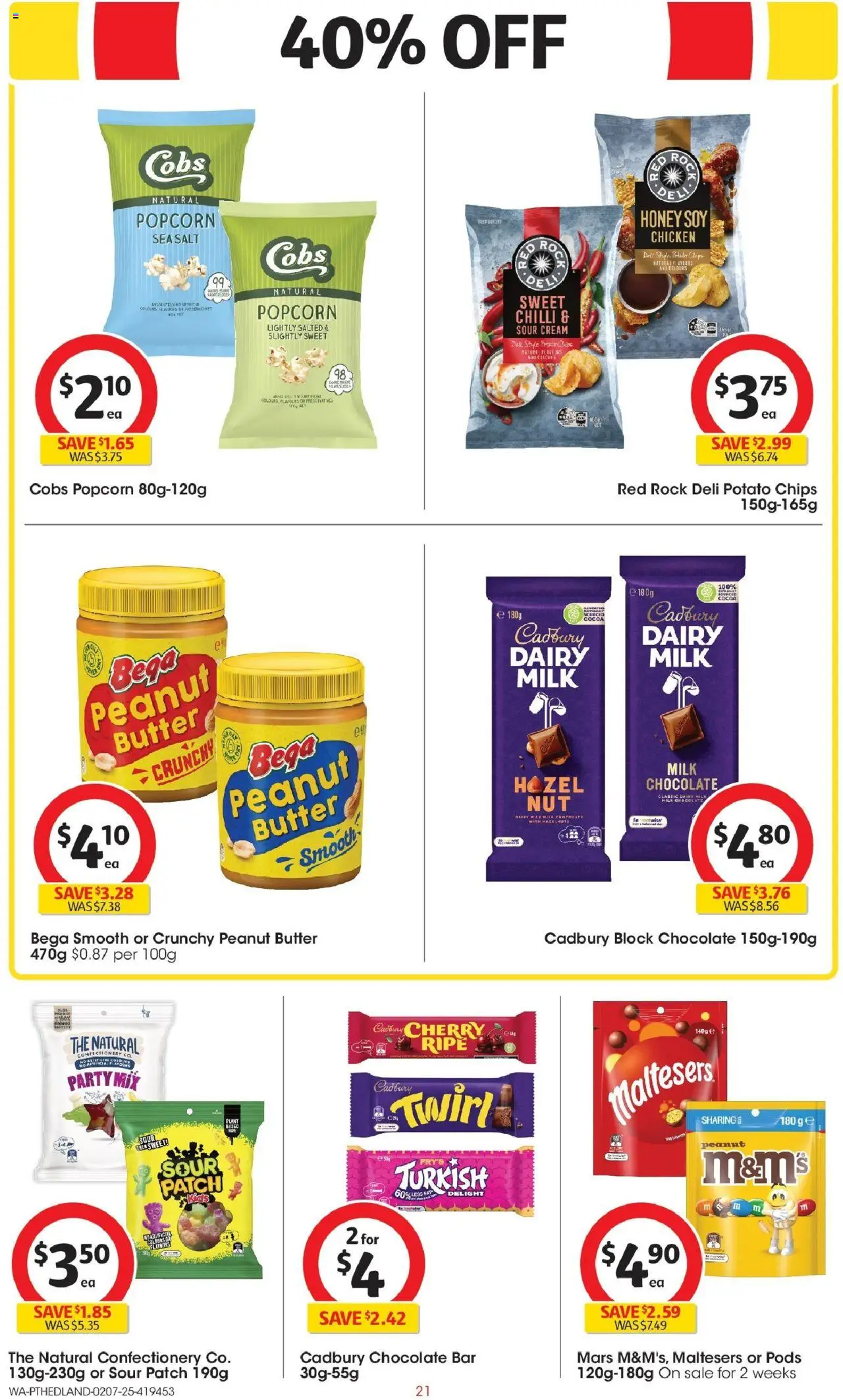 Coles catalogue - valid from 02.07.2025 | Page: 21 | Products: Chips, Cream, Popcorn, Chilli