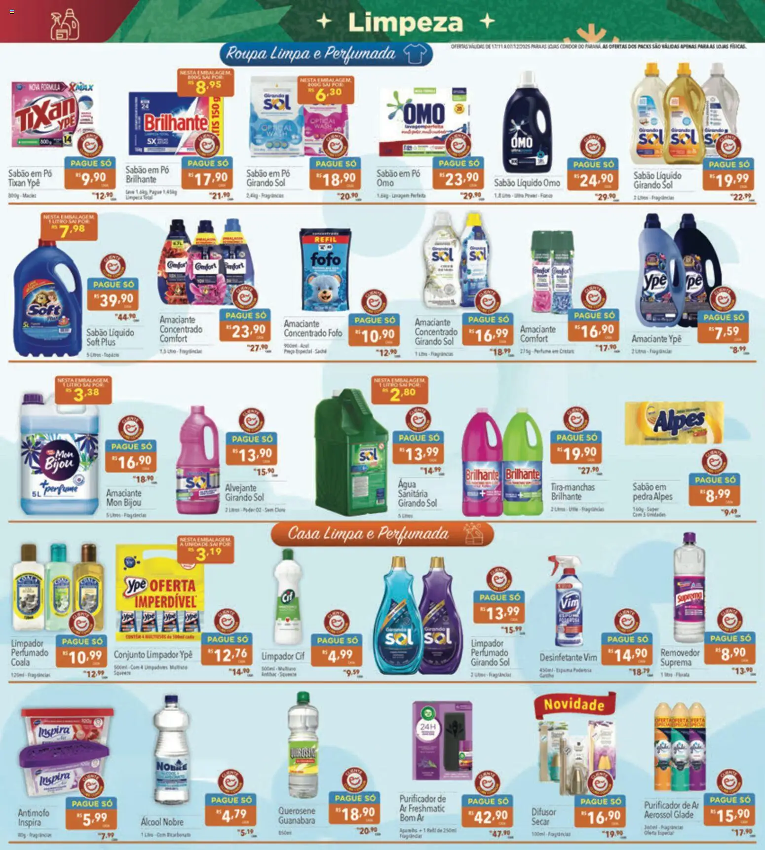 Supermercados Condor Folheto - válido de 17.11.2025 | Página: 22 | Produtos: Difusor, Perfume, Pó, Girando sol