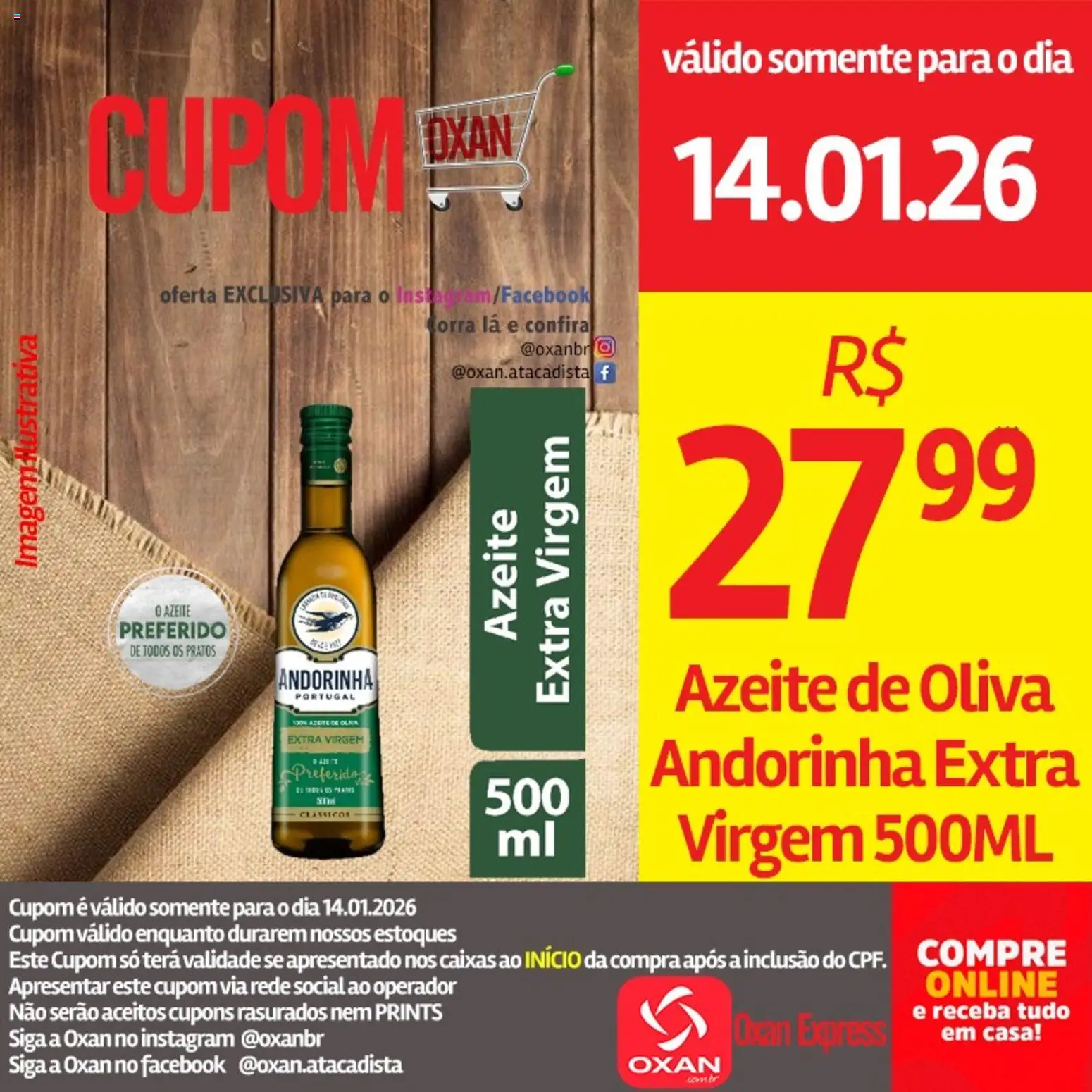 Oxan Atacadista Folheto - válido de 14.01.2026 | Página: 4 | Produtos: Azeite