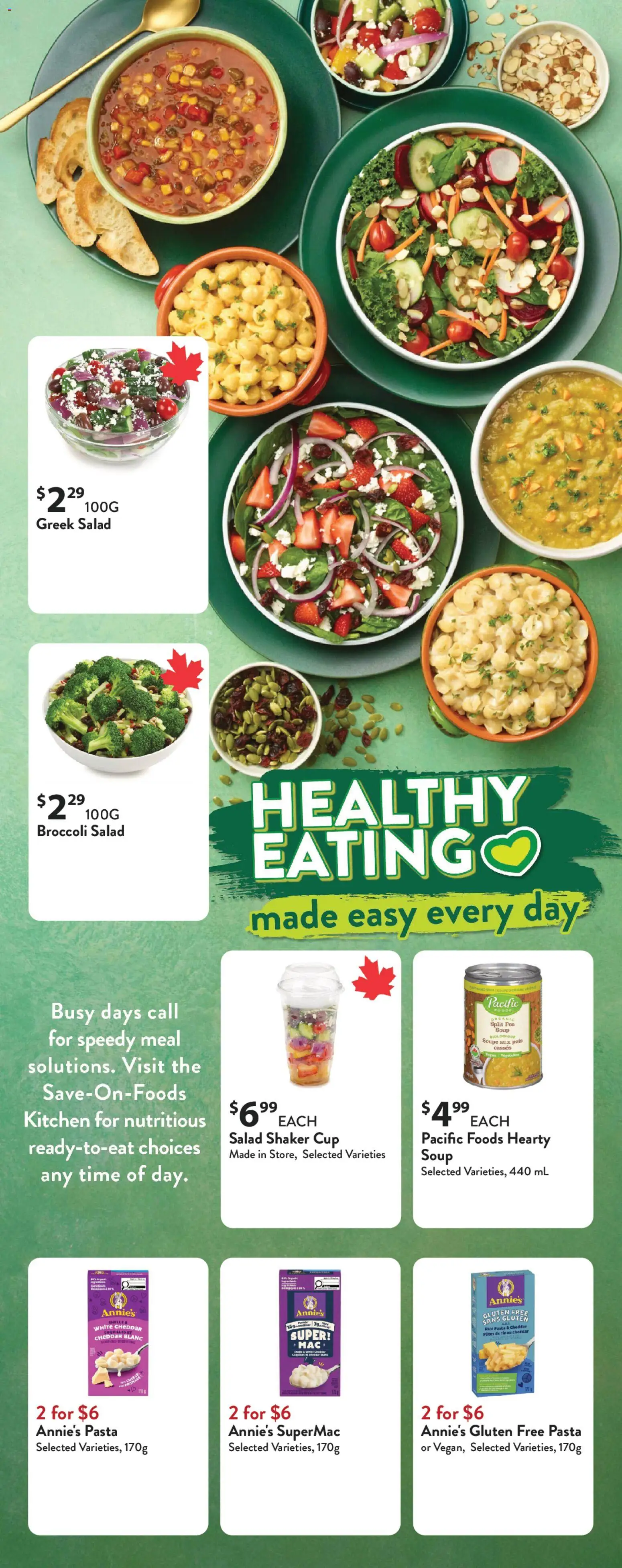Save on foods flyer valid from 15.01.2026 | Page: 13 | Products: Rice, Pasta, Salad