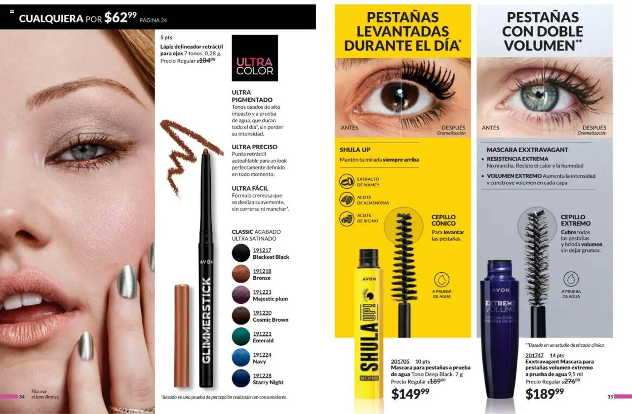 Nuevas ofertas de AVON válidas en toda la República Mexicana desde el 11.07.2025. ¡Encuentra las mejores ofertas en AVON campaña 11 2025! | Página: 19 | Productos: Almendras, Cepillo, Aceite, Delineador