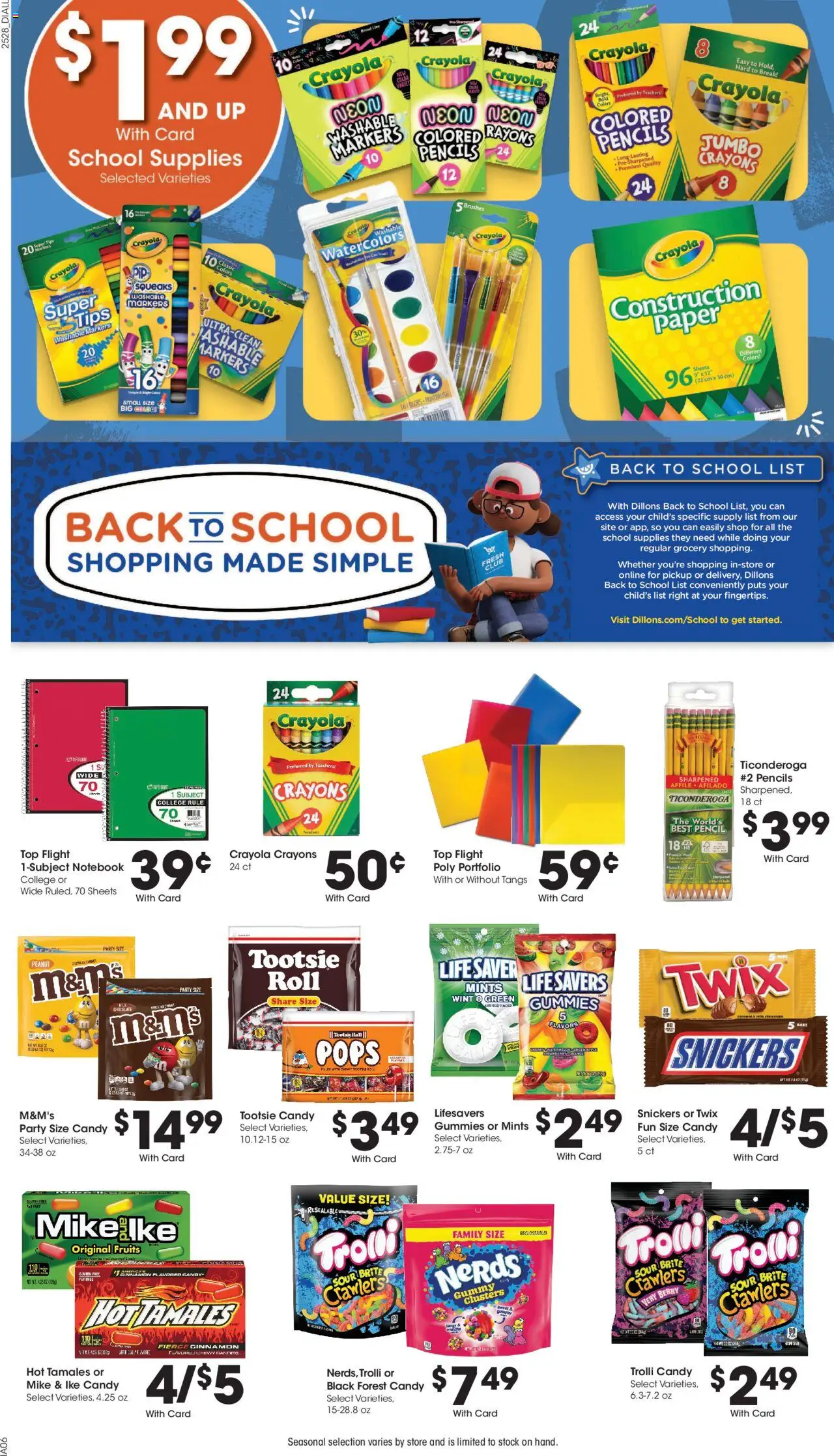 Dillons Weekly Ad - KS - valid from 13.08.2025 | Page: 10 | Products: Brushes, Pencil, Chocolate, Notebook