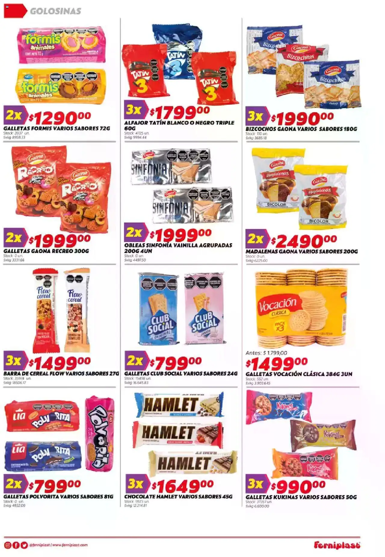 Ferniplast catálogo │ válido desde el 07.08.2025 | Página: 13 | Productos: Semillas, Yogur, Golosinas, Bizcochos