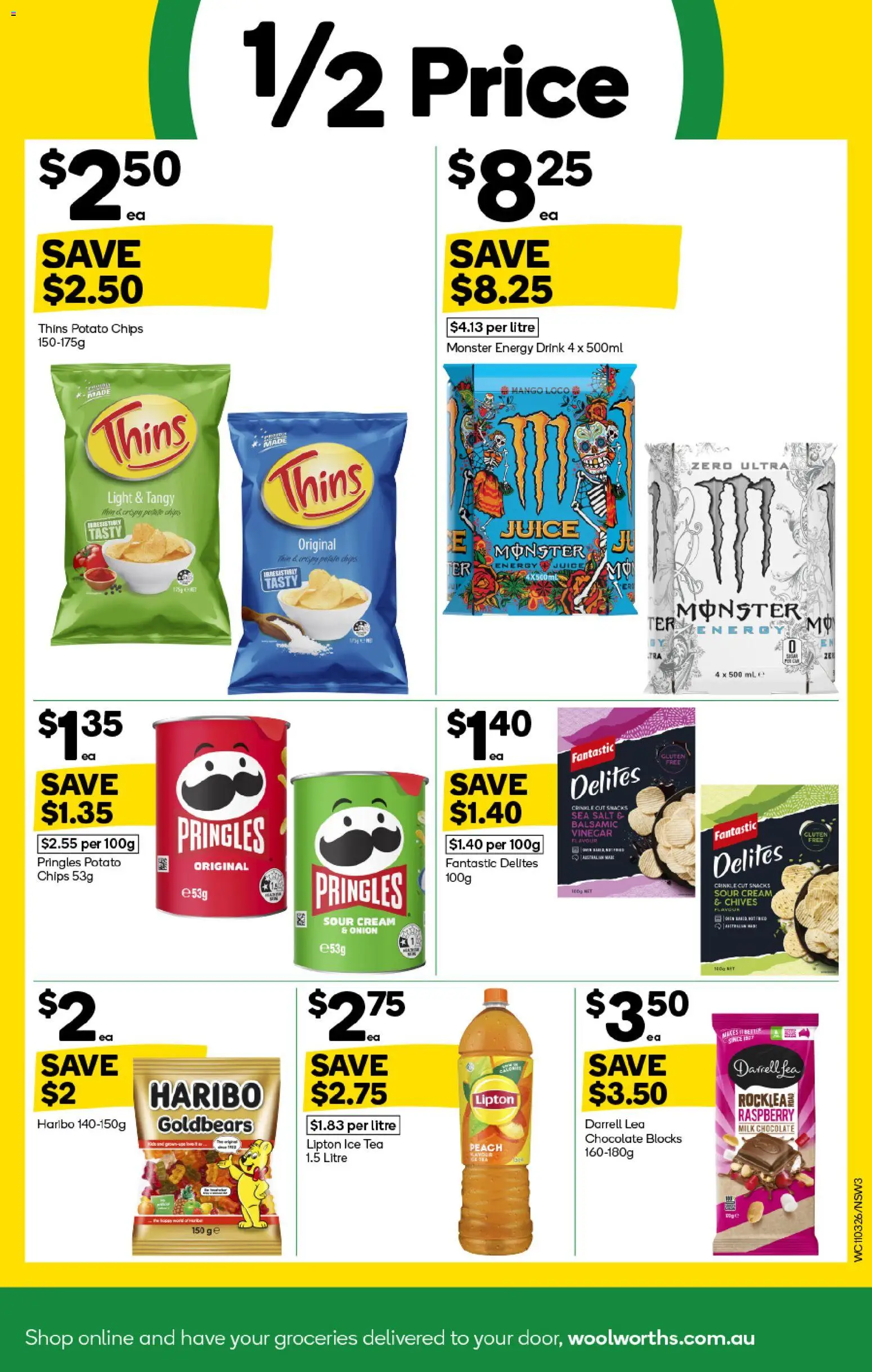 Woolworths catalogue - valid from 11.03.2026 | Page: 3 | Products: Milk, Chocolate, Sour cream, Chips