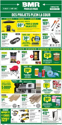 Preview of BMR weekly flyer / circulaire from shop BMR valid from 31.07.2025