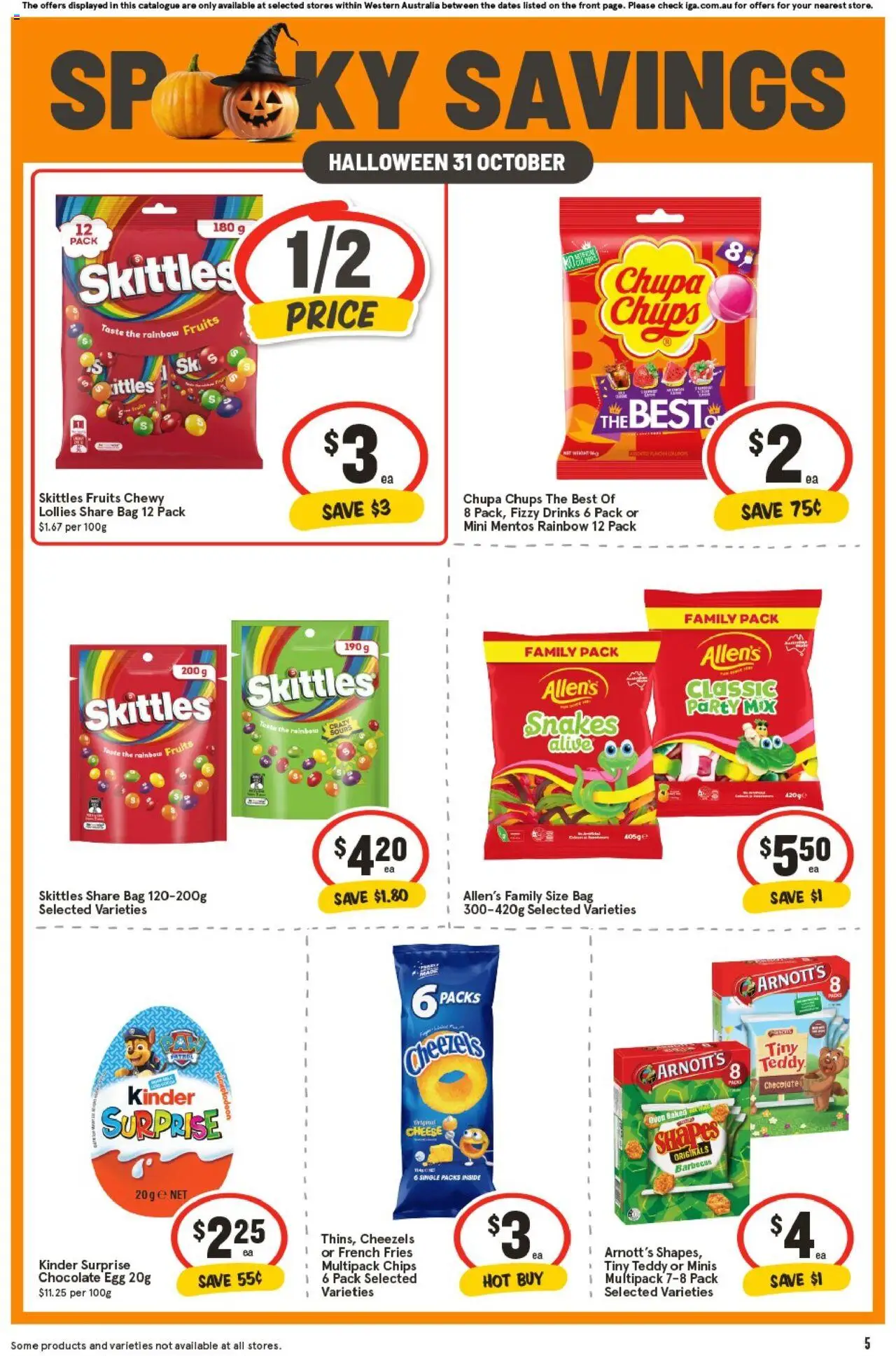 IGA catalogue - valid from 22.10.2025 | Page: 8 | Products: Chocolate, Lollies, Chips, Bag
