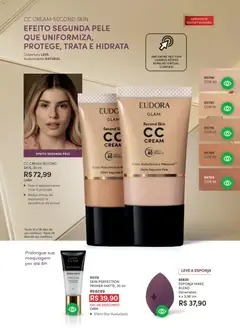 Eudora - Revista 01/2026 - Pré-Visualização do folheto da loja Eudora, válido de 17.12.2025 | Página: 80 | Produtos: Maquiagem, Esponja, Segunda pele, Primer