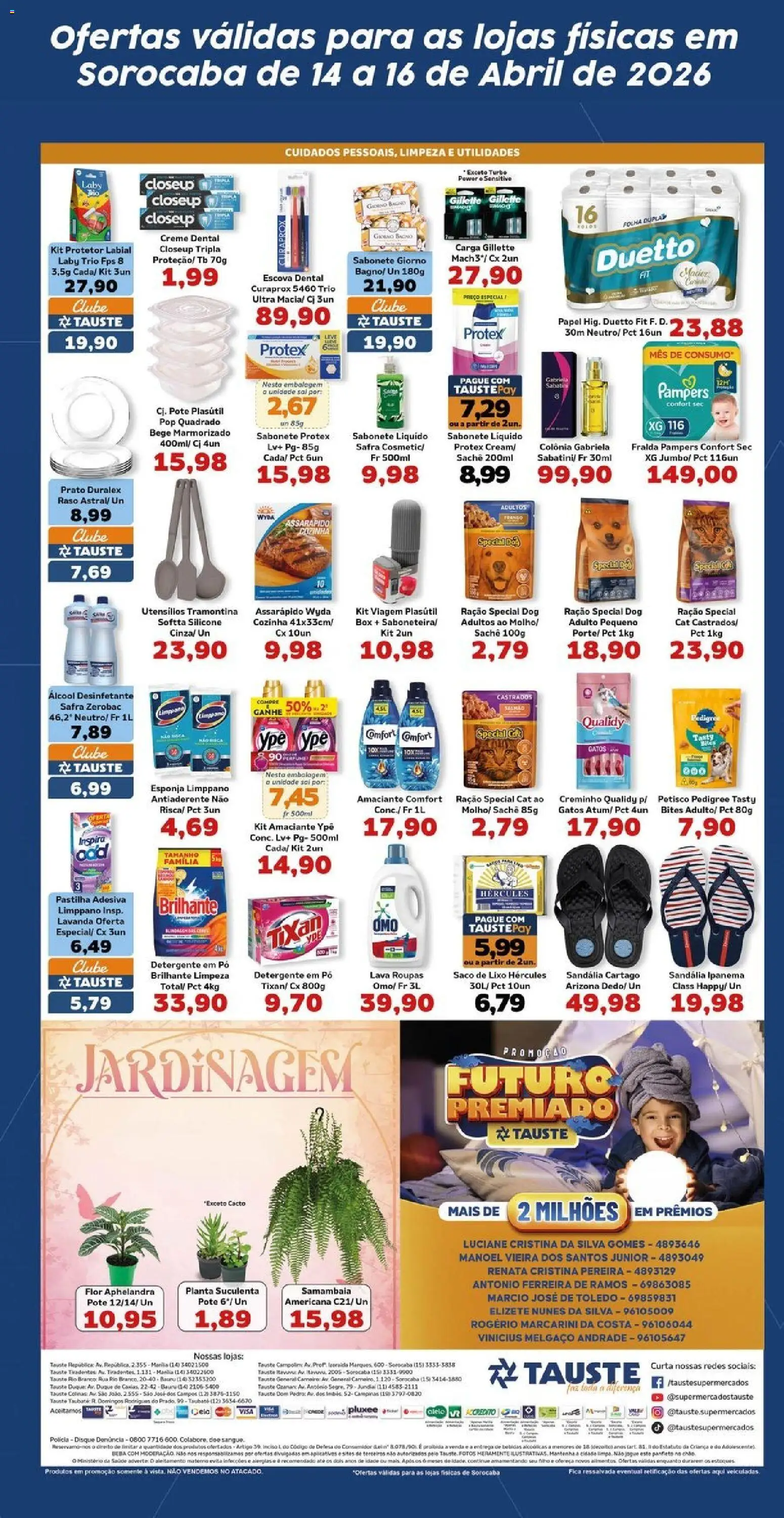 Tauste Folheto - válido de 14.04.2026 | Página: 5 | Produtos: Fralda pampers, Pampers, Escova, Creme dental
