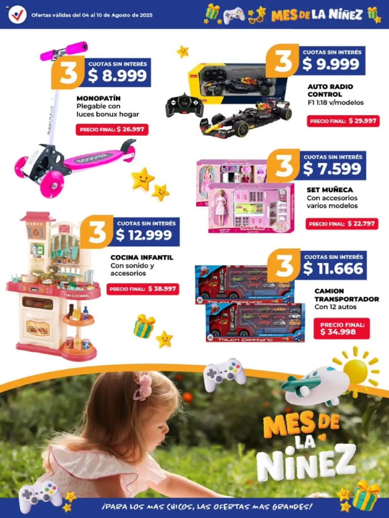 Vital - Mes de la niñez │ válido desde el 04.08.2025 | Página: 2 | Productos: Monopatin, Radio, Cocina