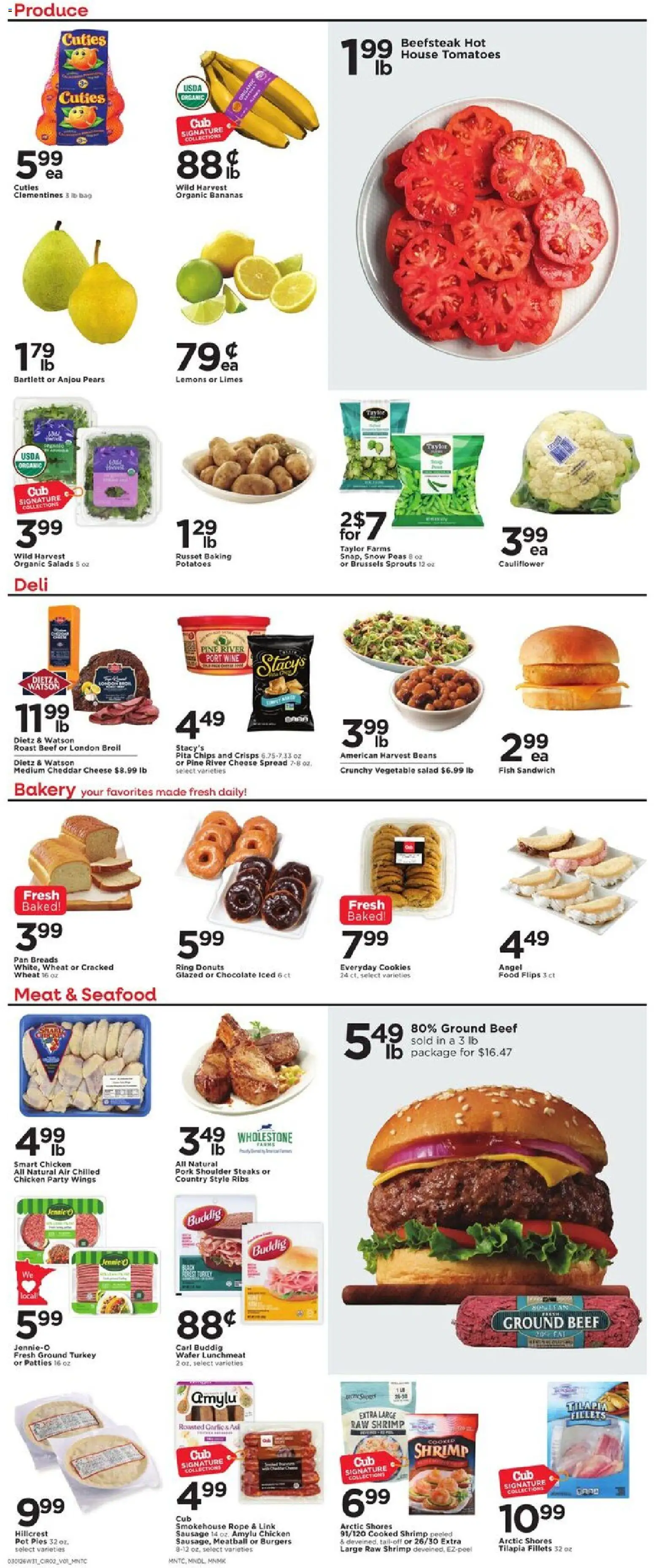 Cub Foods Weekly Savings - MN - valid from 01.03.2026 | Page: 4 | Products: Ring, Cheese, Bananas, Seafood