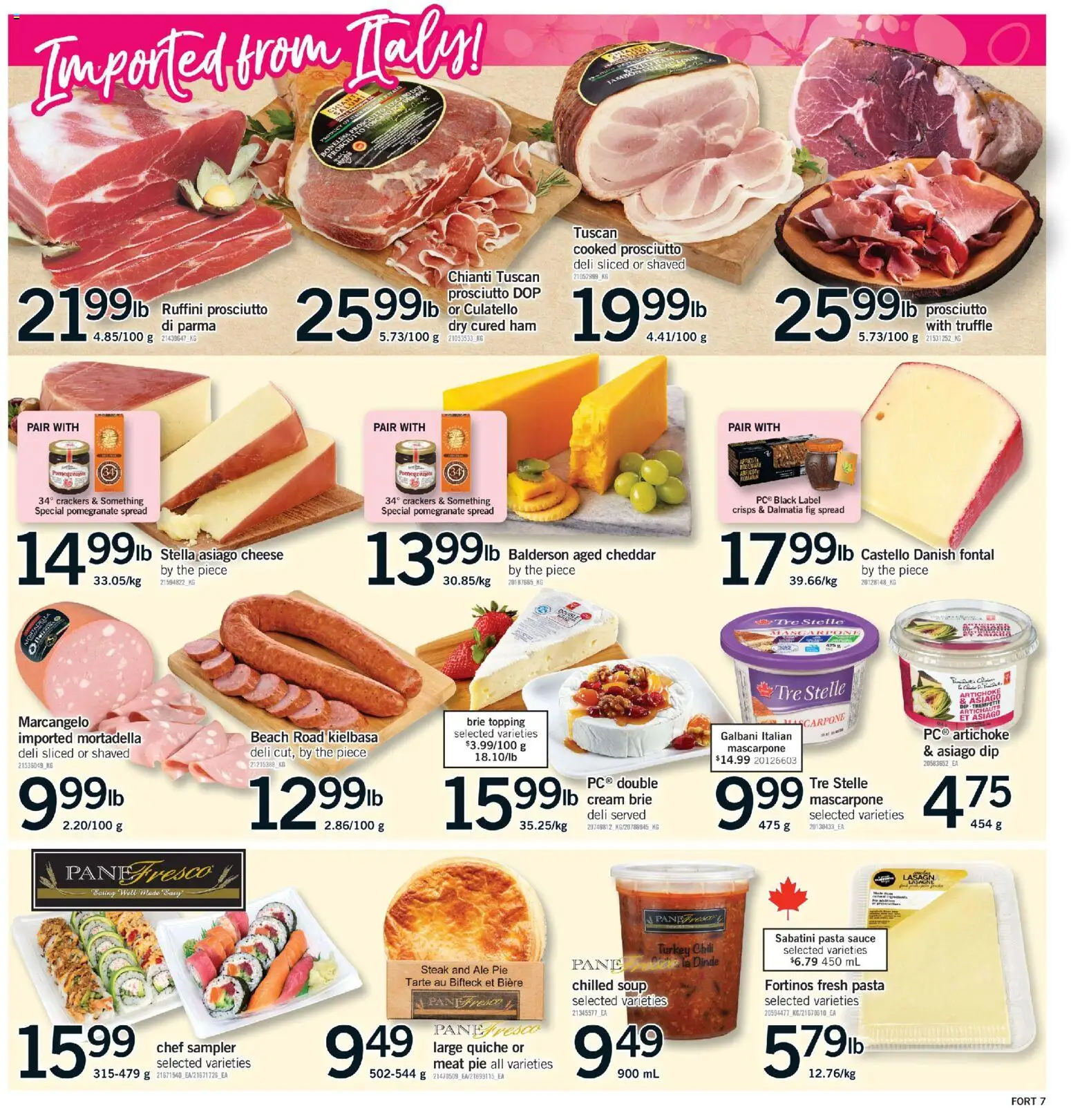 Fortinos flyer valid from 26.03.2026 | Page: 8 | Products: Cream, Turkey, Cheese, Ham