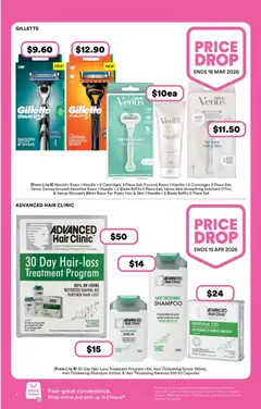 Preview of Priceline Pharmacy  Catalogue  - valid from 22.01.2026 | Page: 6 | Products: Bikini, Razor, Hair loss, Treatment