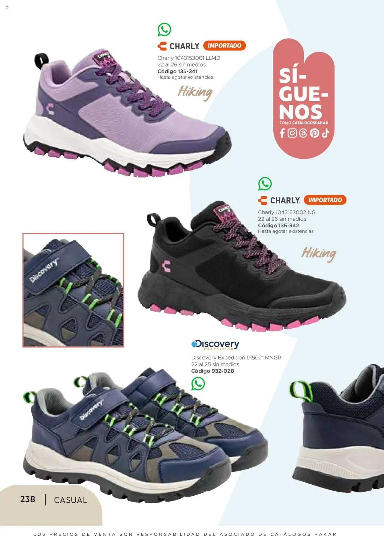 Nuevas ofertas de SC Pakar válidas en toda la República Mexicana desde el 24.07.2025. ¡Encuentra las mejores ofertas en SC Pakar - Catálogo Casual otoño / invierno! | Página: 238
