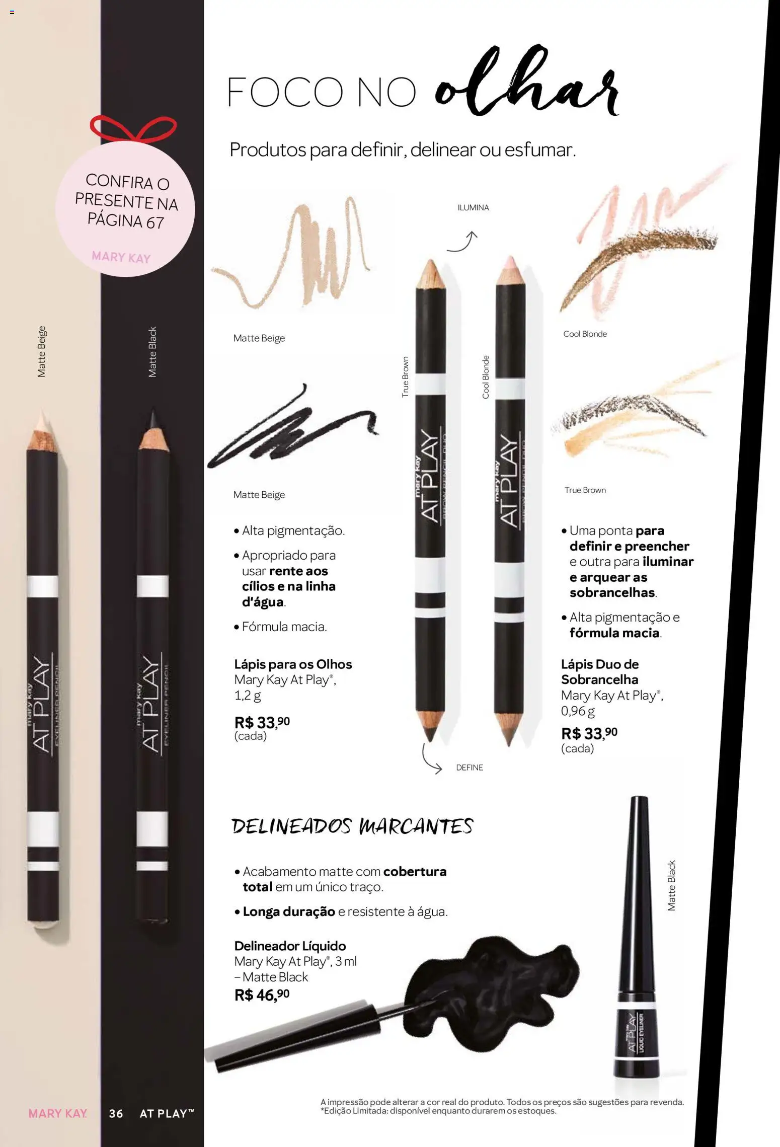 Mary Kay Folheto - válido de 01.11.2025 | Página: 36 | Produtos: Delineador, Lápis
