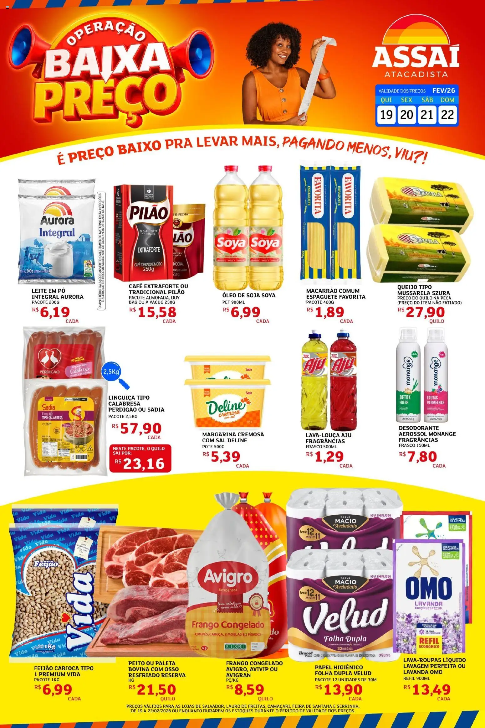 Assaí Atacadista Folheto - válido de 19.02.2026 | Página: 1 | Produtos: Perfume, Desodorante, Frango, Papel higiênico