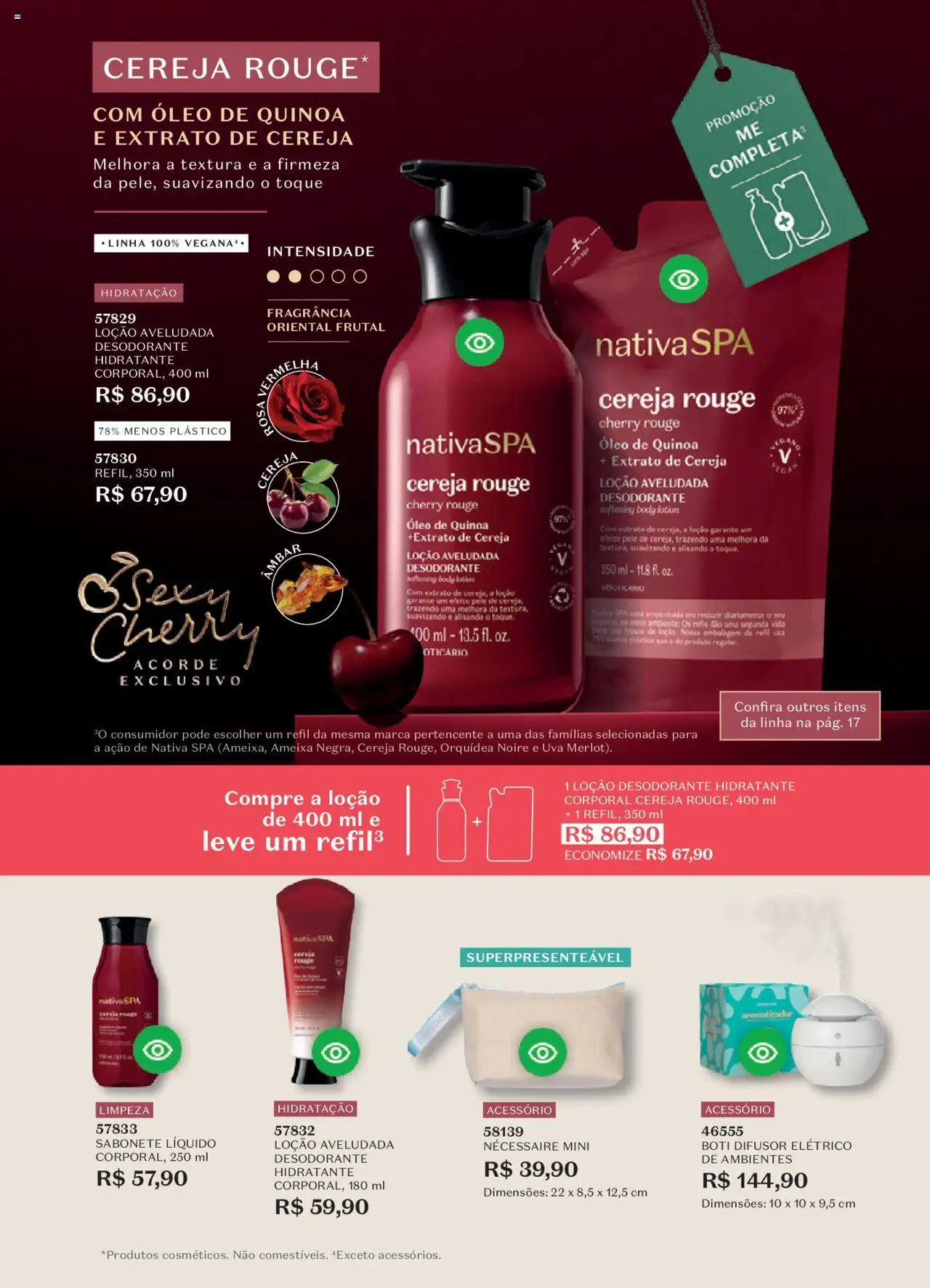 O Boticário Folheto - válido de 11.08.2025 | Página: 19 | Produtos: Quinoa, Desodorante, Óleo, Sabonete