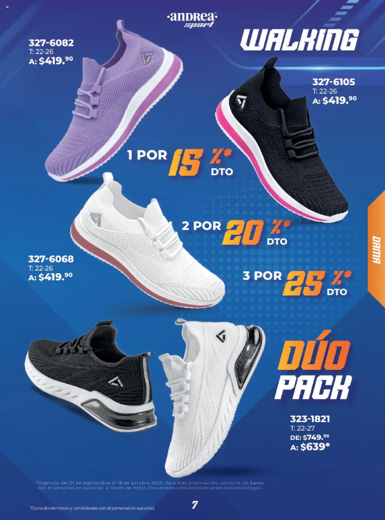 Nuevas ofertas de Andrea válidas en toda la República Mexicana desde el 21.09.2025. ¡Encuentra las mejores ofertas en Andrea - Catálogo Eleva tu estilo deportivo ! | Página: 7