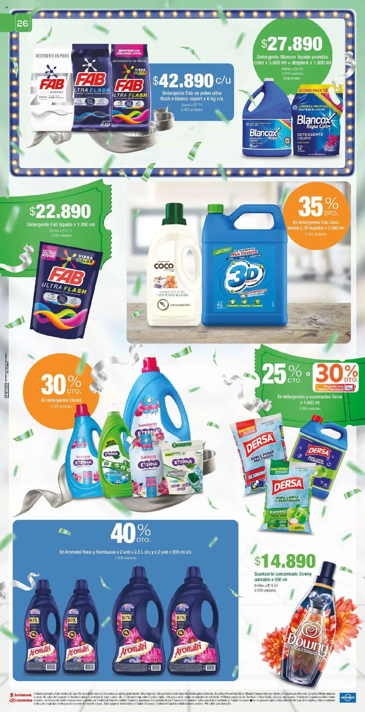 Jumbo revista - valida desde el 25.09.2025 | Página: 26 | Productos: Suavizante, Polvo, Detergente, Ropa