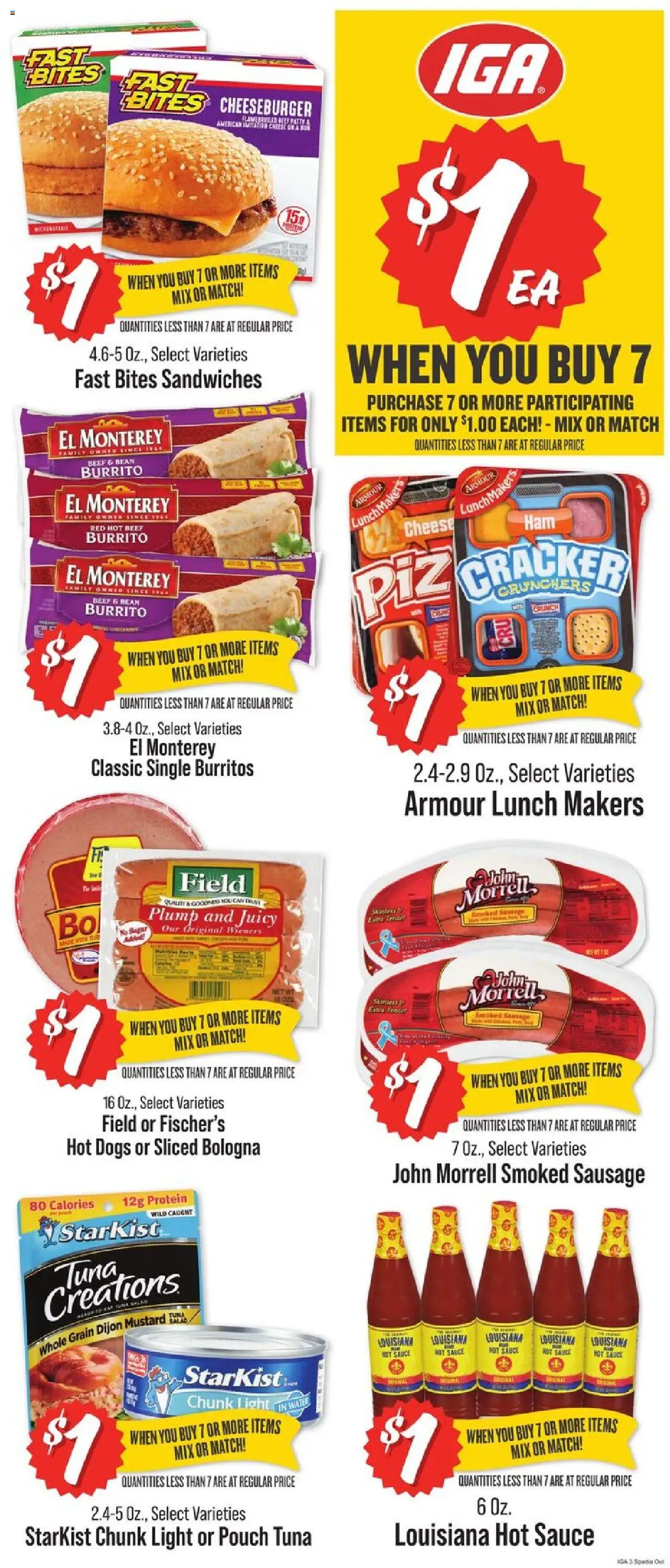 IGA Weekly Ad - valid from 20.08.2025 | Page: 2 | Products: Water, Sauce, Sausage, Hot Dogs
