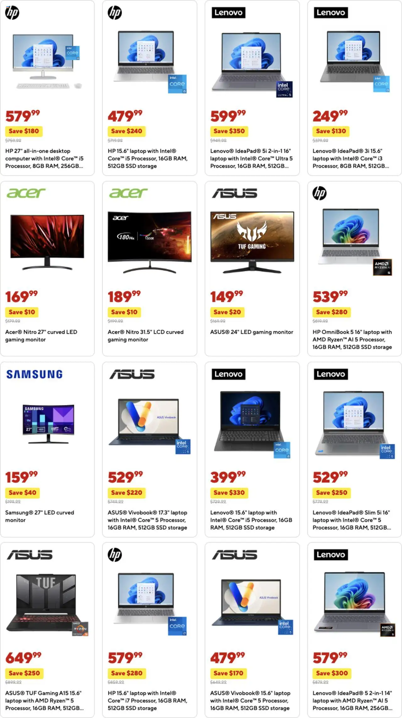 Staples Weekly Ad - valid from 05.10.2025 | Page: 8 | Products: Computer, Laptop, Desktop, SSD