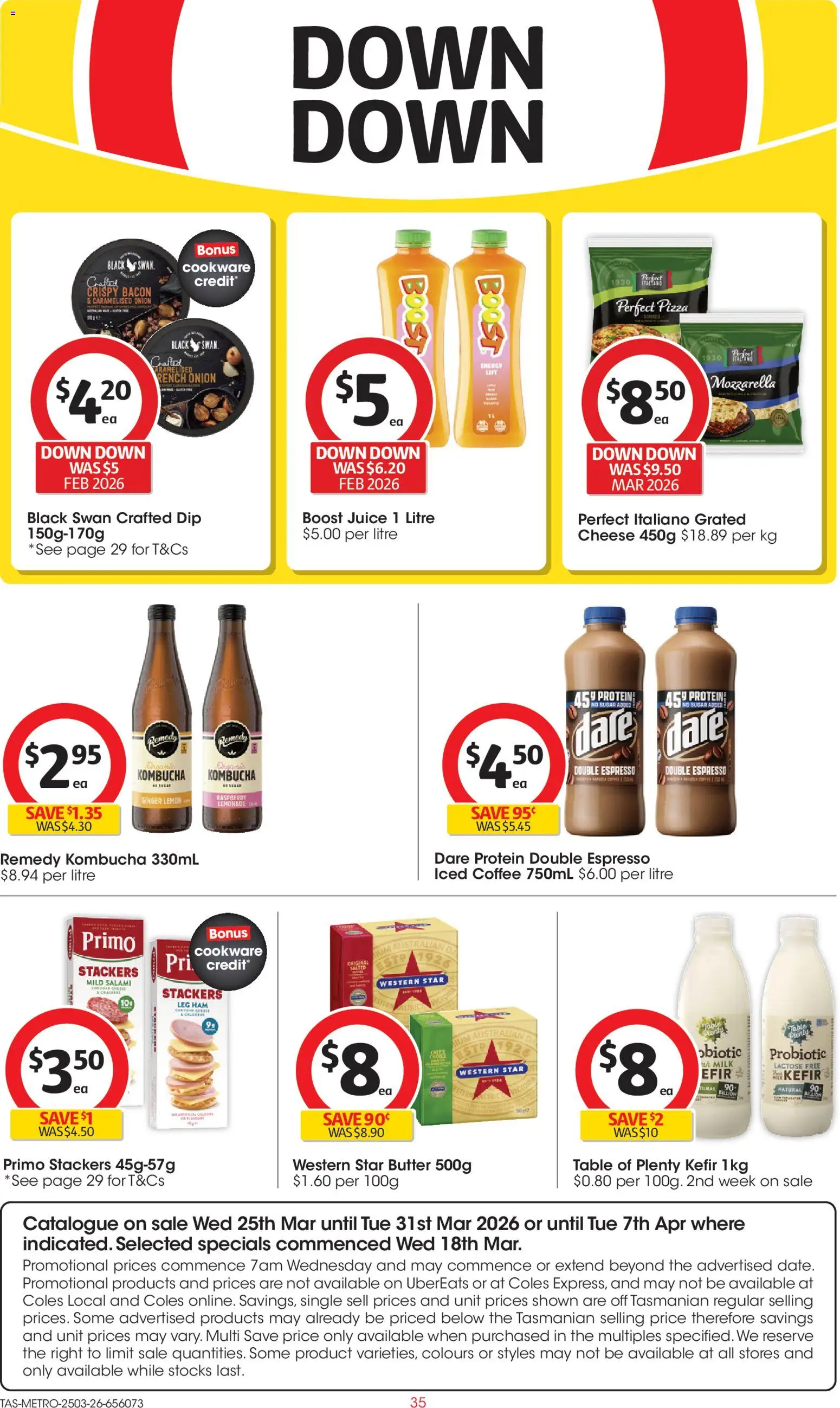 Coles catalogue - valid from 25.03.2026 | Page: 35 | Products: Ham, Cookware, Sugar, Raspberry