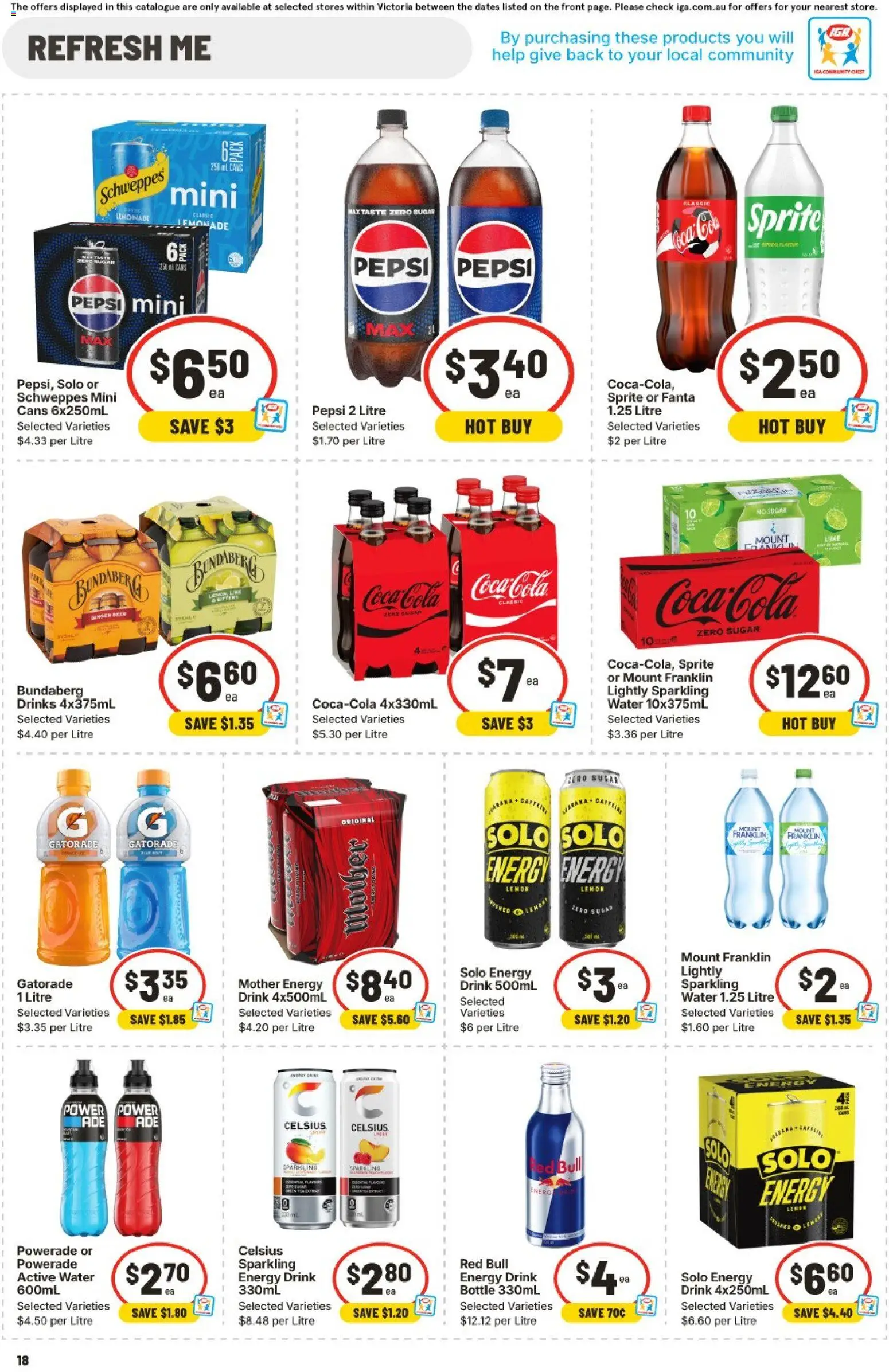IGA catalogue - valid from 11.03.2026 | Page: 17 | Products: Ginger, Coca Cola, Pepsi, Sugar