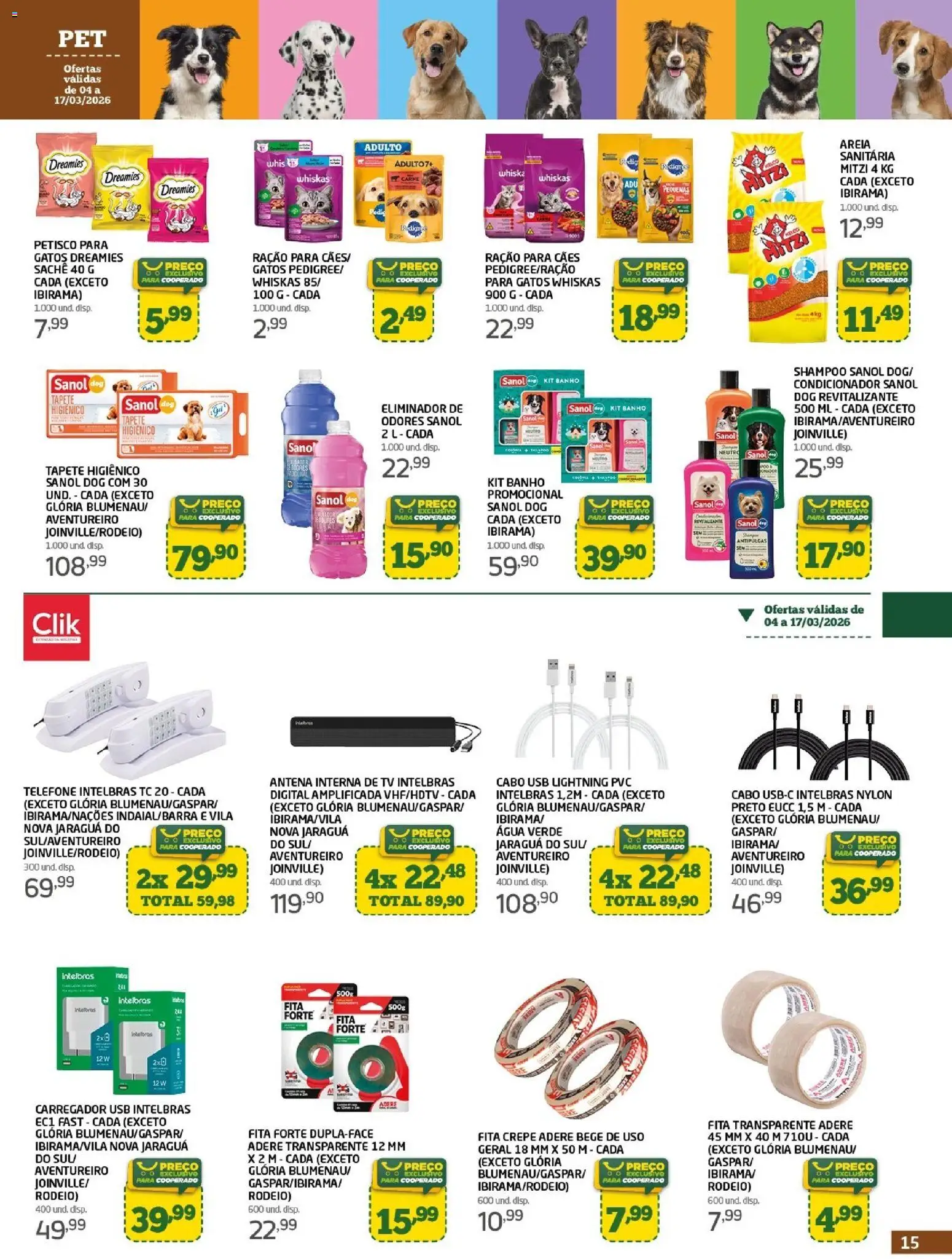 Cooper Folheto - válido de 04.03.2026 | Página: 15 | Produtos: Condicionador, Tapete, Tapete higiênico, USB