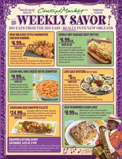 Preview of Central Market weekly ads valid from 22.04.2026