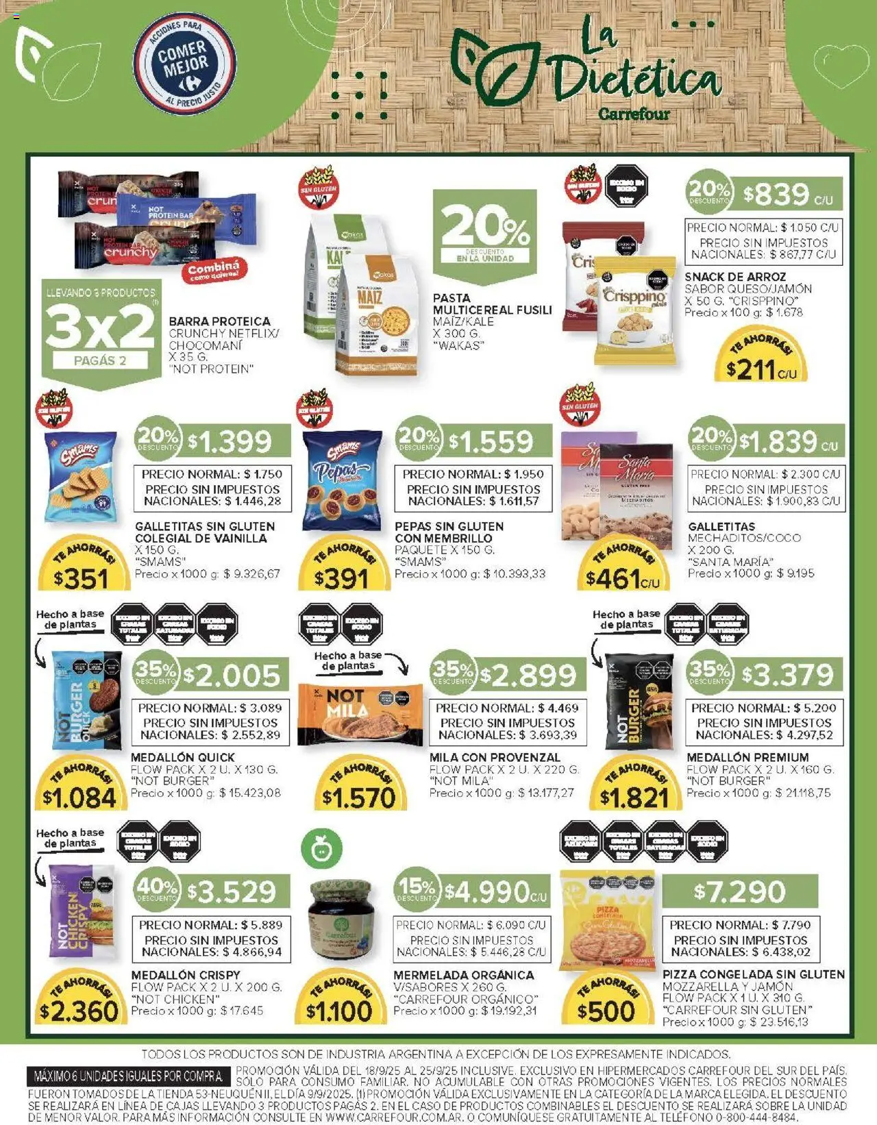 Carrefour ofertas - Comodoro │ válido desde el 18.09.2025 | Página: 16 | Productos: Teléfono, Galletitas, Mermelada, Pasta