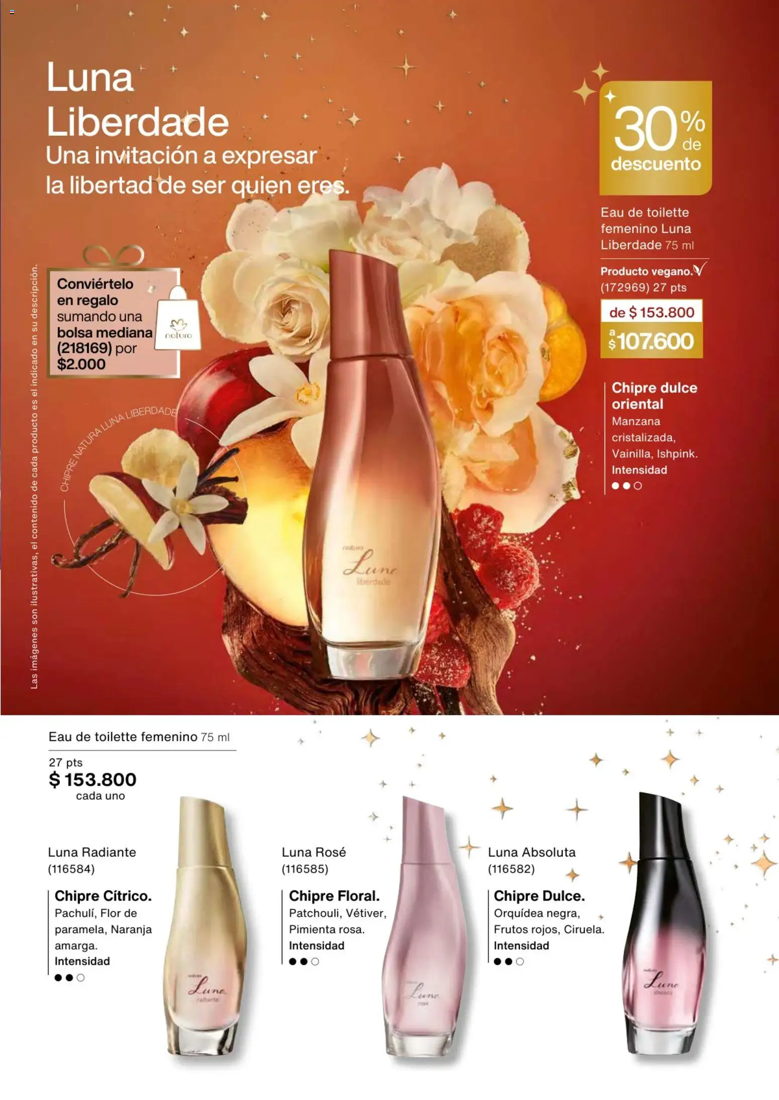 Natura revista - valida desde el 13.11.2025 | Página: 67 | Productos: Pimienta, Bolsa, Manzana, Eau de toilette