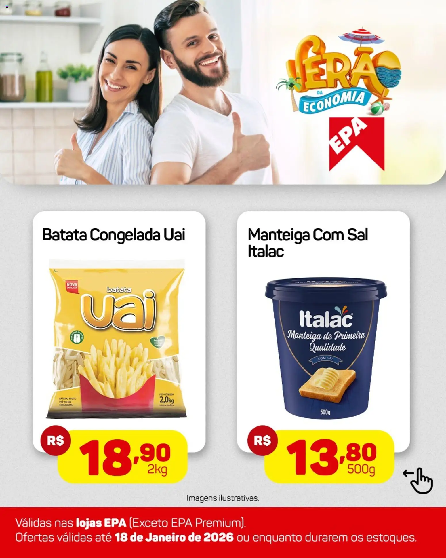 EPA Folheto - válido de 12.01.2026 | Página: 3 | Produtos: Manteiga, Batata, Sal