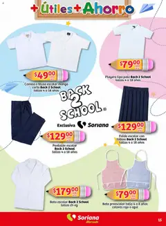 Nuevas ofertas de Soriana válidas en toda la República Mexicana desde el 18.07.2025. ¡Encuentra las mejores ofertas en Soriana - Más Útiles más Ahorro Mercado Nacional! | Página: 15