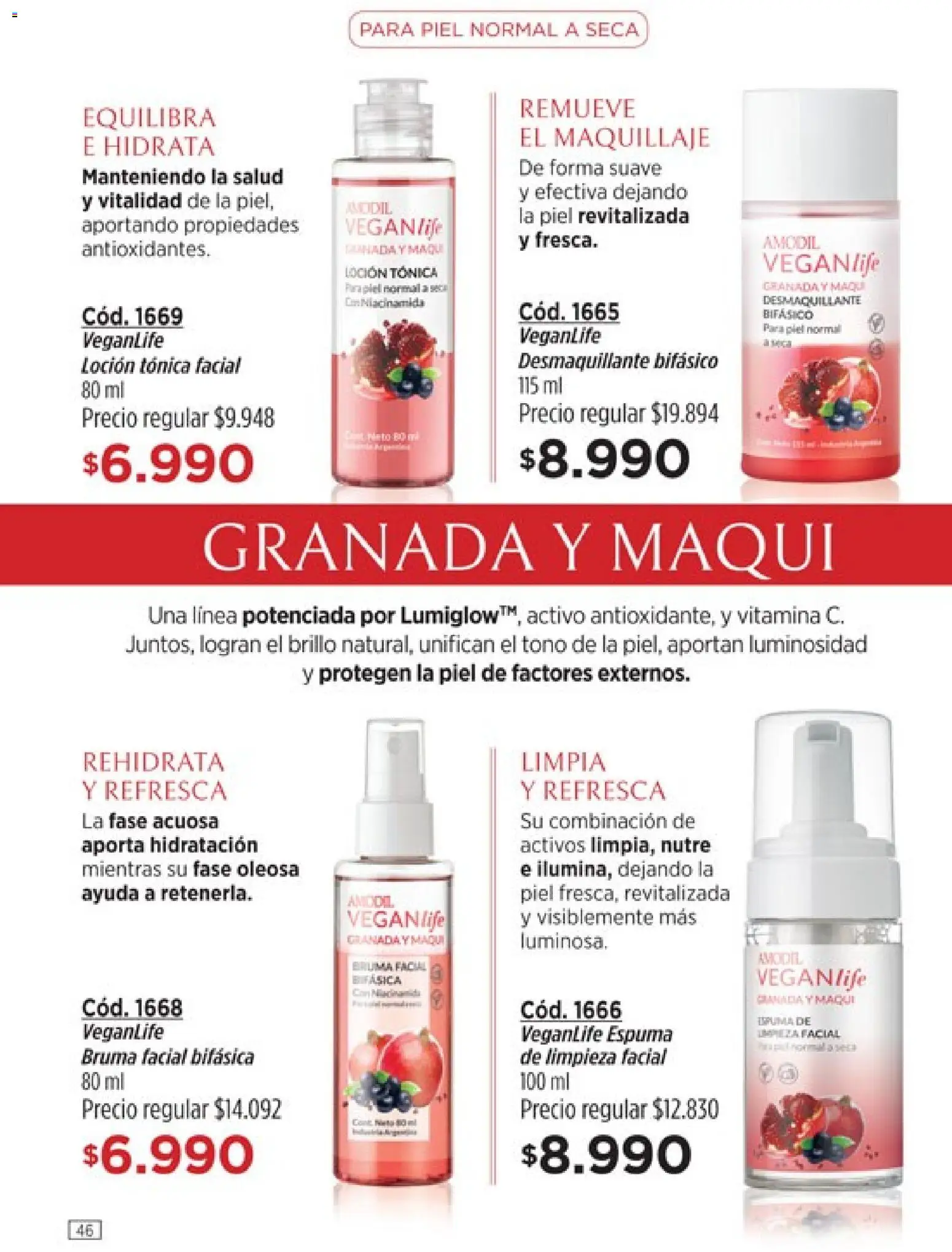 Catálogo Amodil Campaña 6 │ válido desde el 04.03.2026 | Página: 46 | Productos: Maquillaje, Desmaquillante, Bruma, Espuma