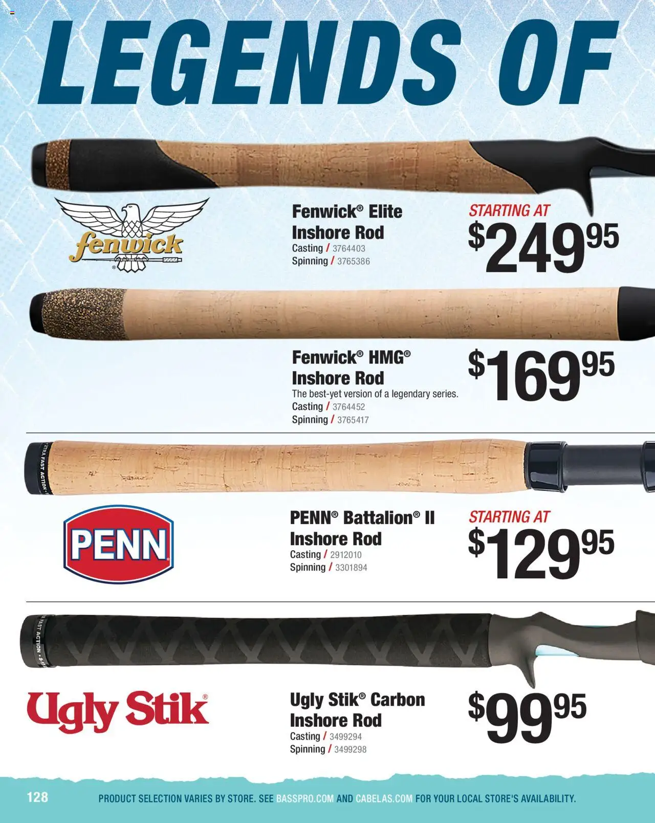 Cabela's Saltwater Specialist 25 - valid from 01.01.2025 | Page: 128 | Products: Rod