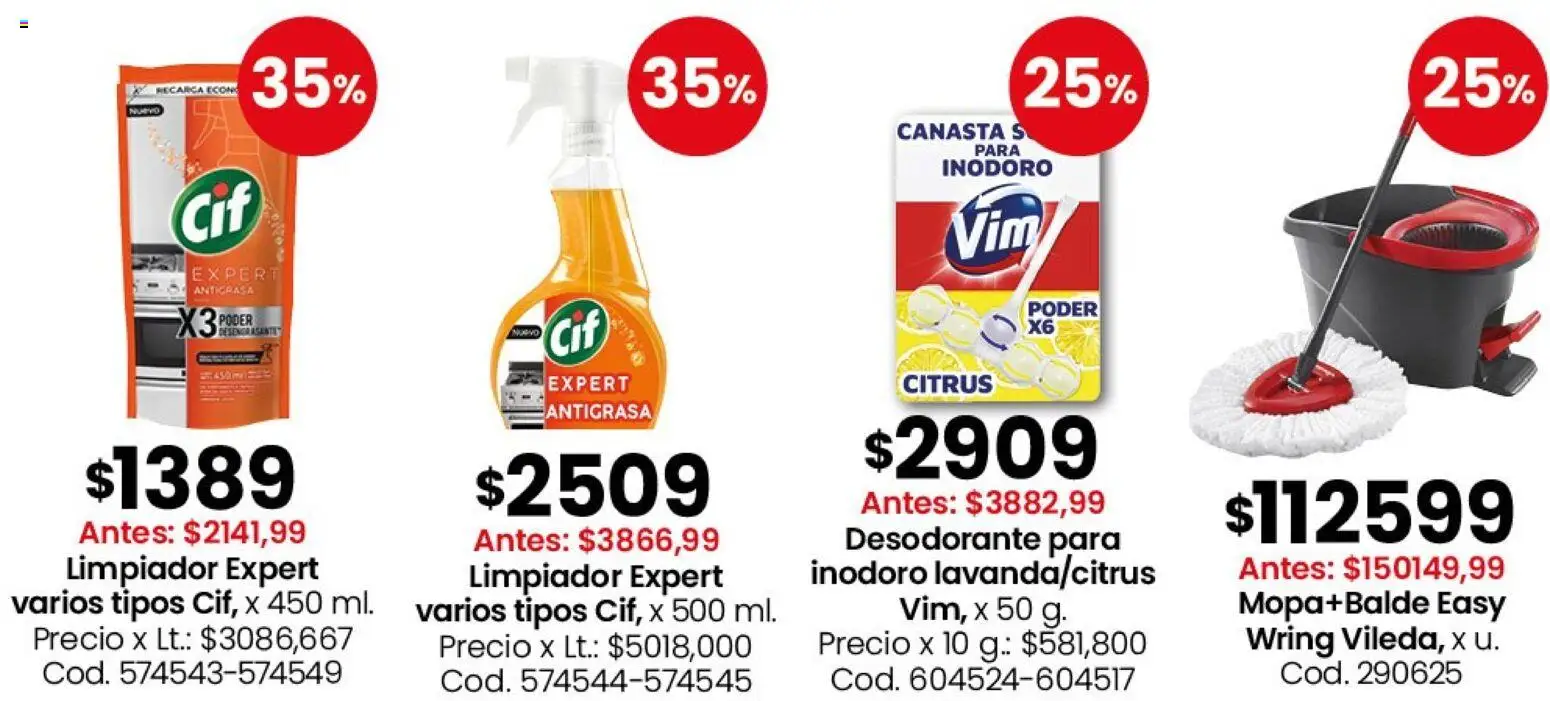 Coto - Ofertas Perfumería y limpieza │ válido desde el 30.03.2026 | Página: 4 | Productos: Antigrasa, Inodoro, Desodorante, Canasta