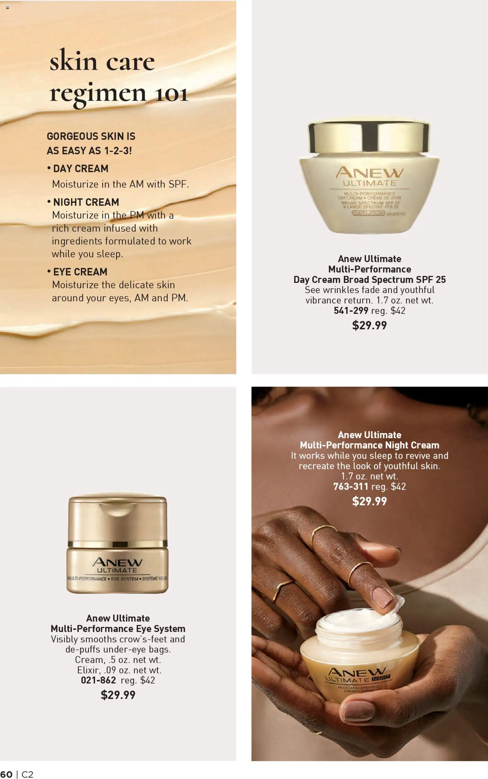 Avon Brochure - valid from 14.01.2026 | Page: 60 | Products: Night Cream, Eye Cream, Cream