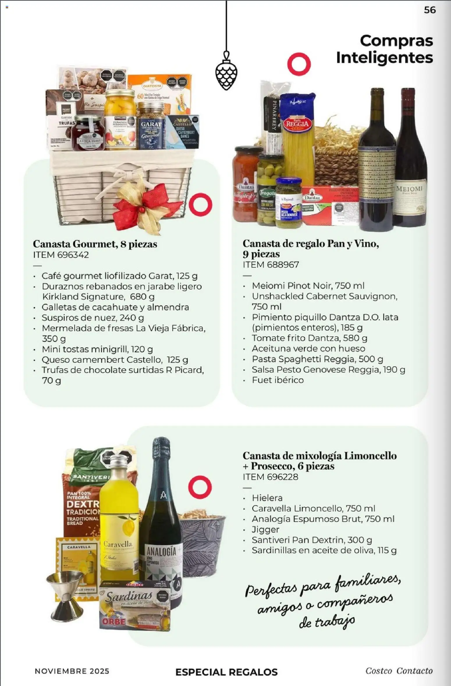 Nuevas ofertas de Costco válidas en toda la República Mexicana desde el 01.11.2025. ¡Encuentra las mejores ofertas en Costco Revista Noviembre! | Página: 56 | Productos: Aceite, Galletas, Hielera, Canasta