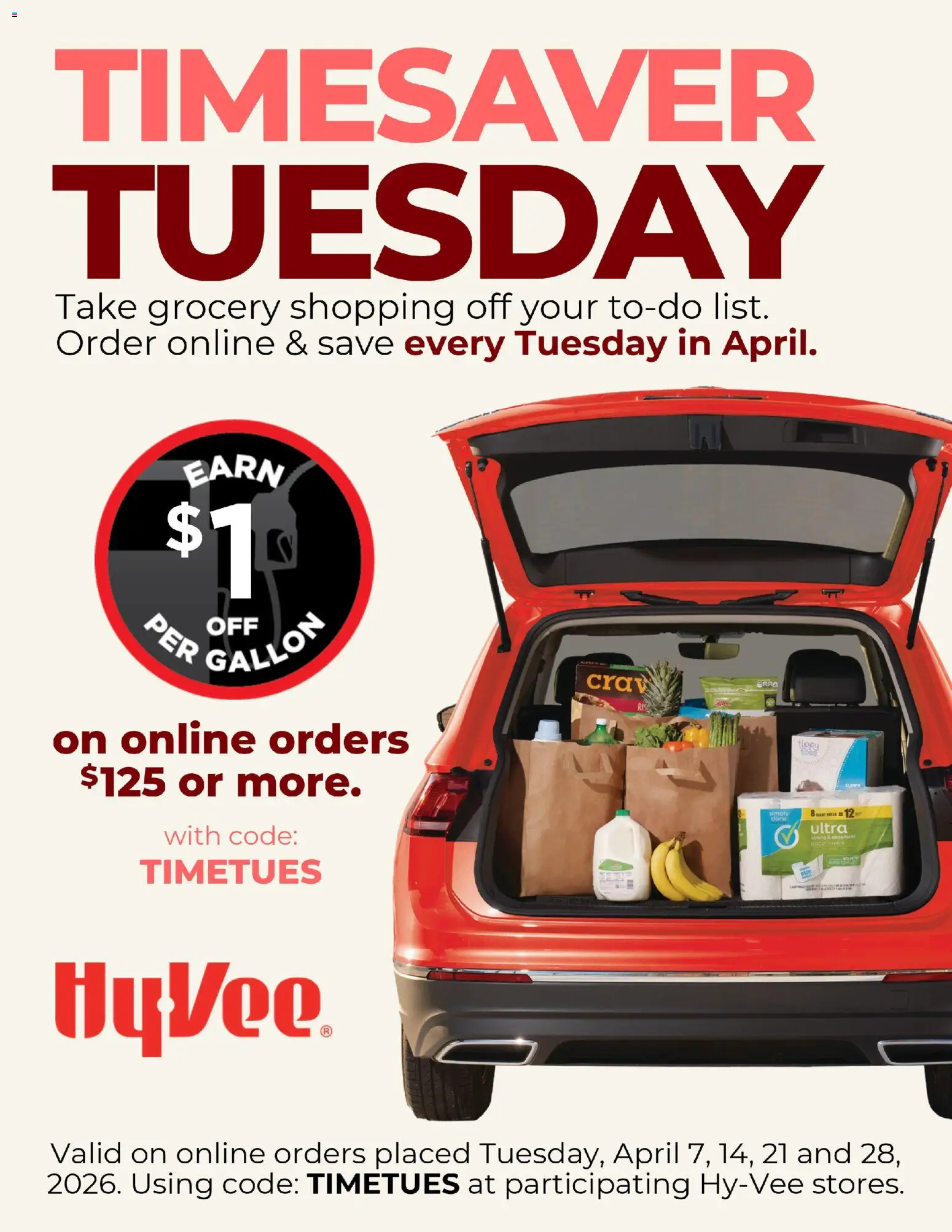 HyVee Timesaver Tuesday - valid from 01.04.2026 | Page: 1