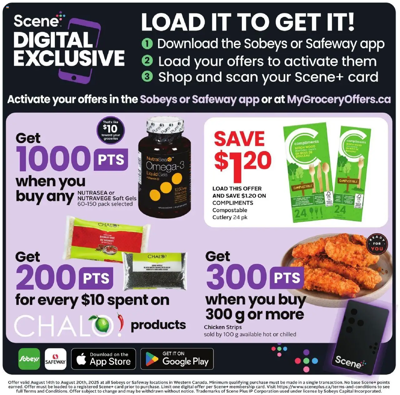 Sobeys flyer valid from 14.08.2025 | Page: 15 | Products: Rice, Chicken