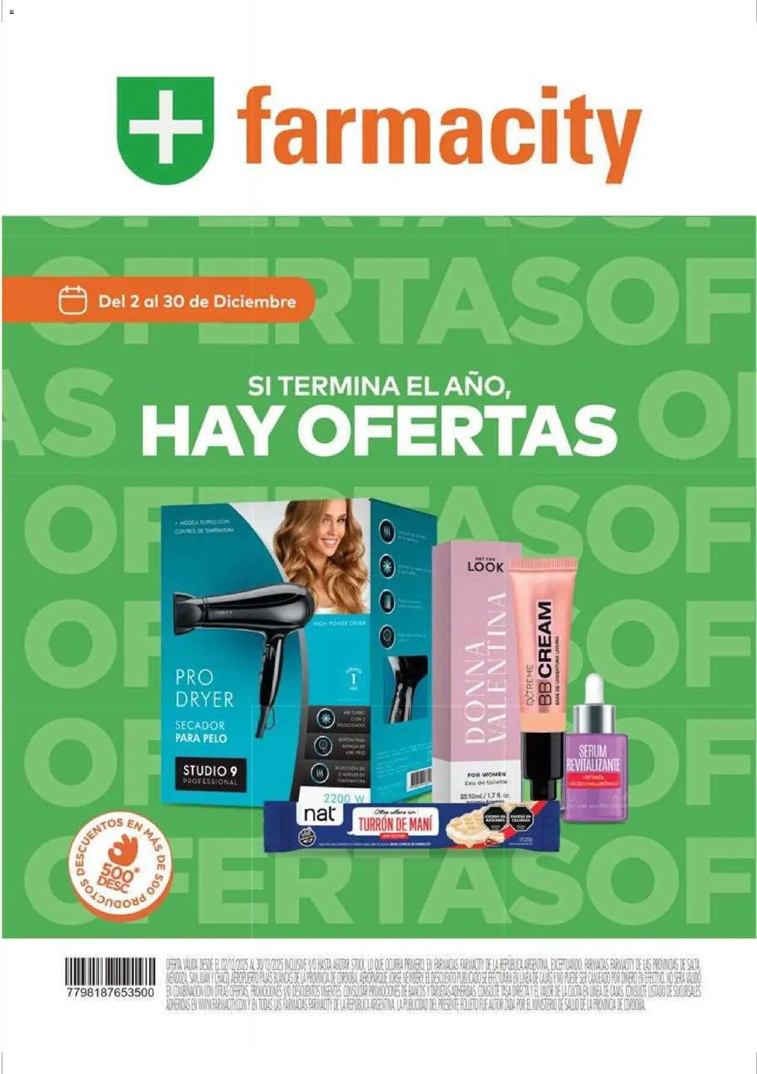 Farmacity catálogo │ válido desde el 02.12.2025 | Página: 1 | Productos: Serum, Mani, Agua, Turrón