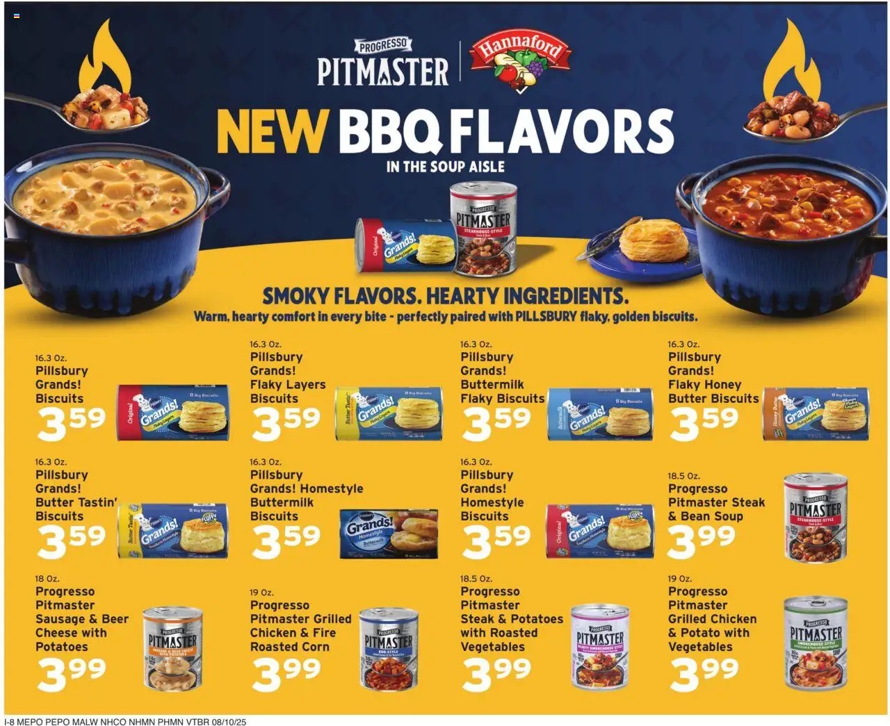 Hannaford Weekly Ad - valid from 10.08.2025 | Page: 16 | Products: Butter, Potatoes, Vegetables, Sausage